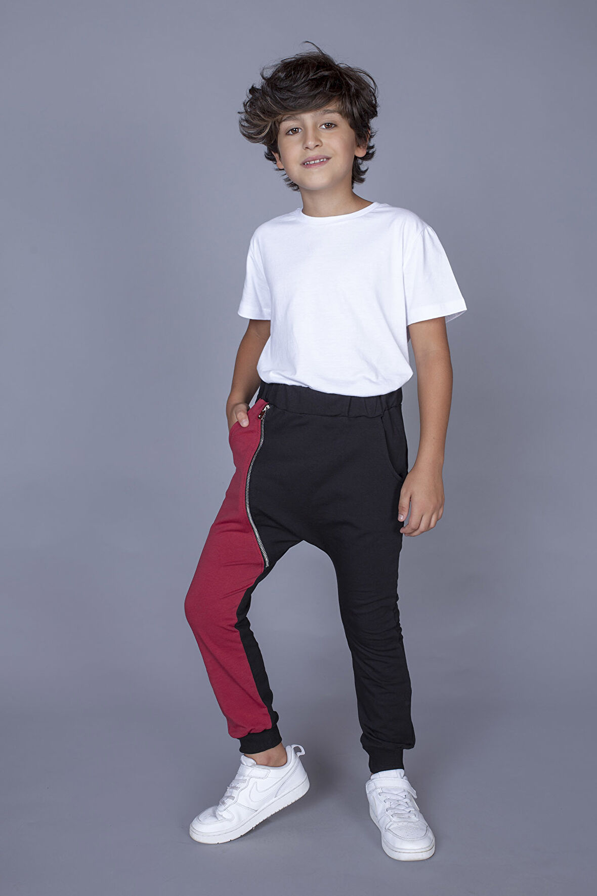 Toontoy Erkek Çocuk Şalvar Tipi Fermuar Detaylı Eşofman Alt