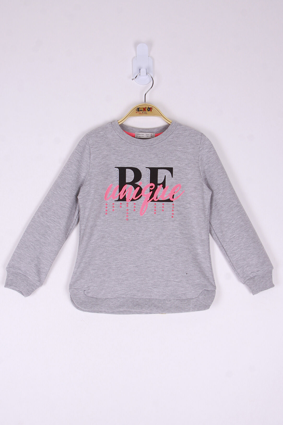 Toontoy Kız Çocuk Be Baskılı Sweatshirt 