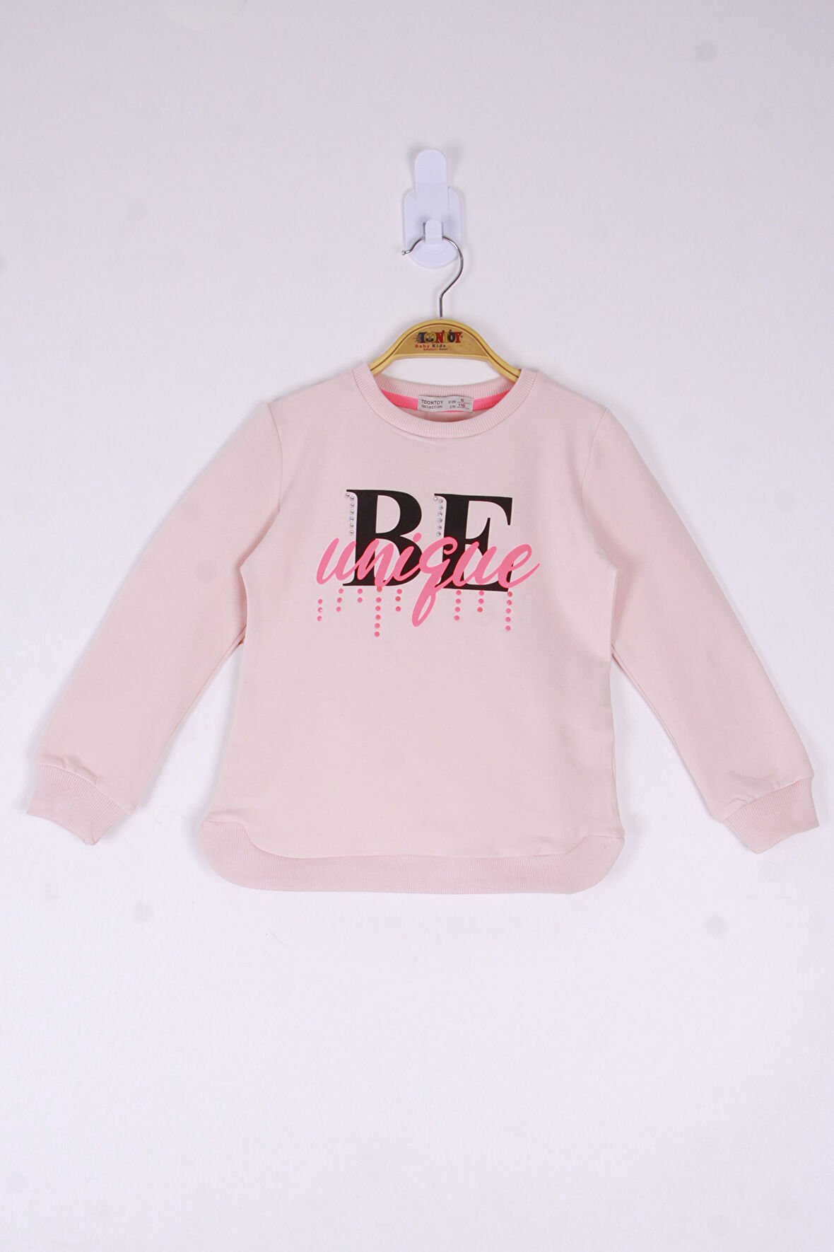 Toontoy Kız Çocuk Be Baskılı Sweatshirt 
