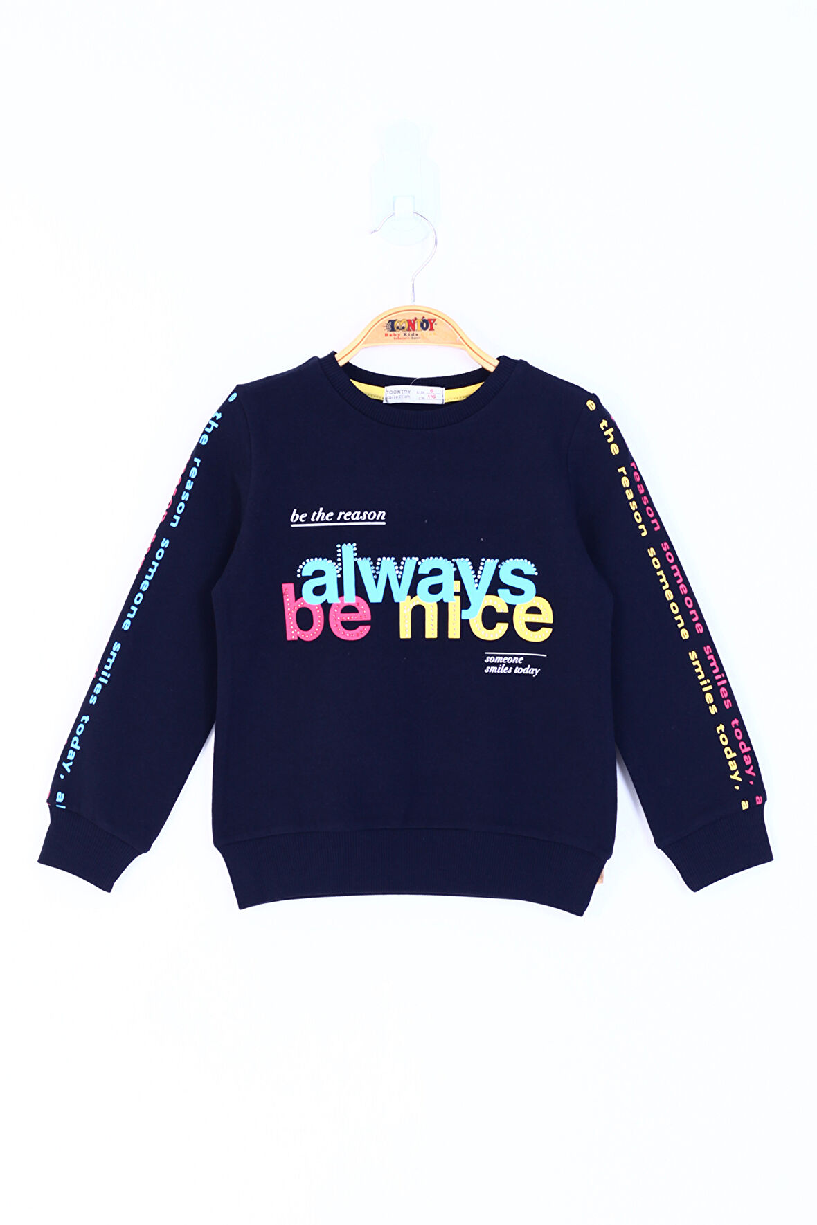 Toontoy Kız Çocuk Always Baskılı Sweatshirt 