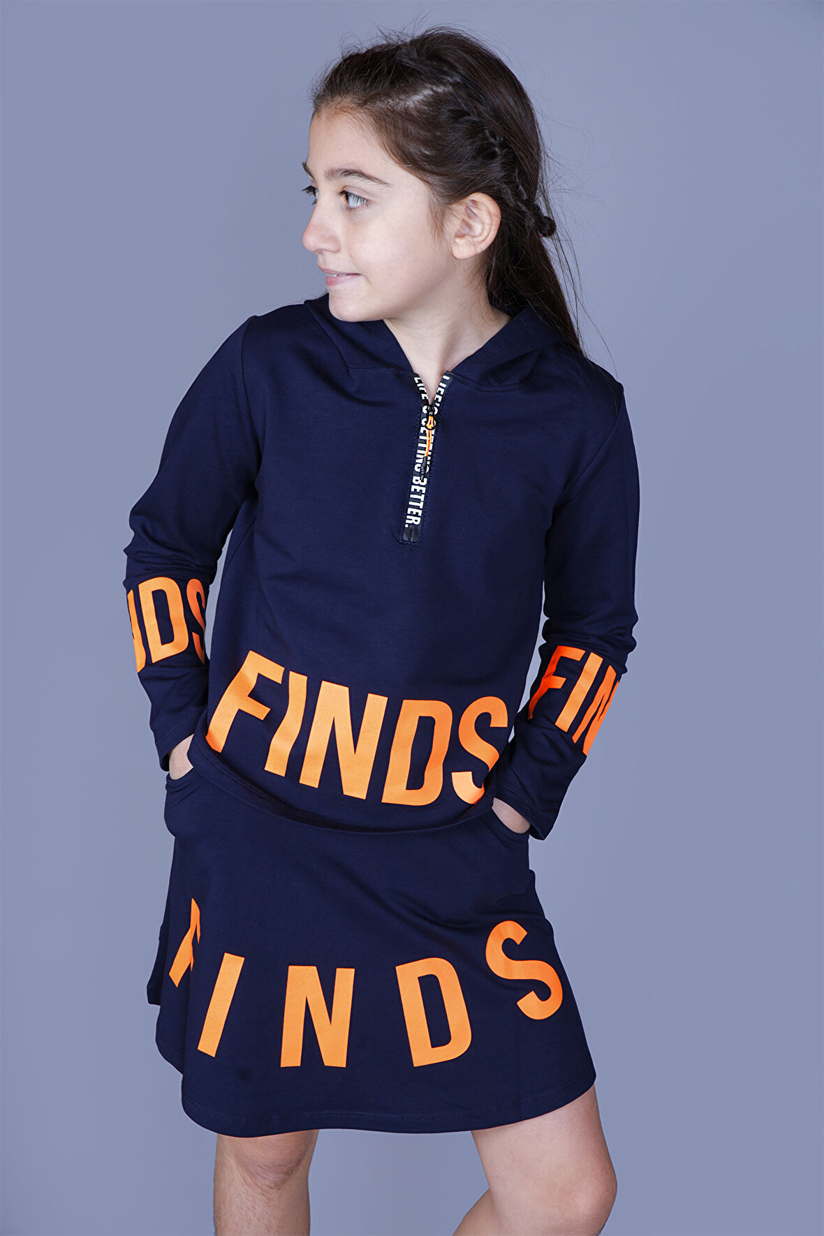 Toontoy Kız Çocuk Finds Baskılı Etekli Takım