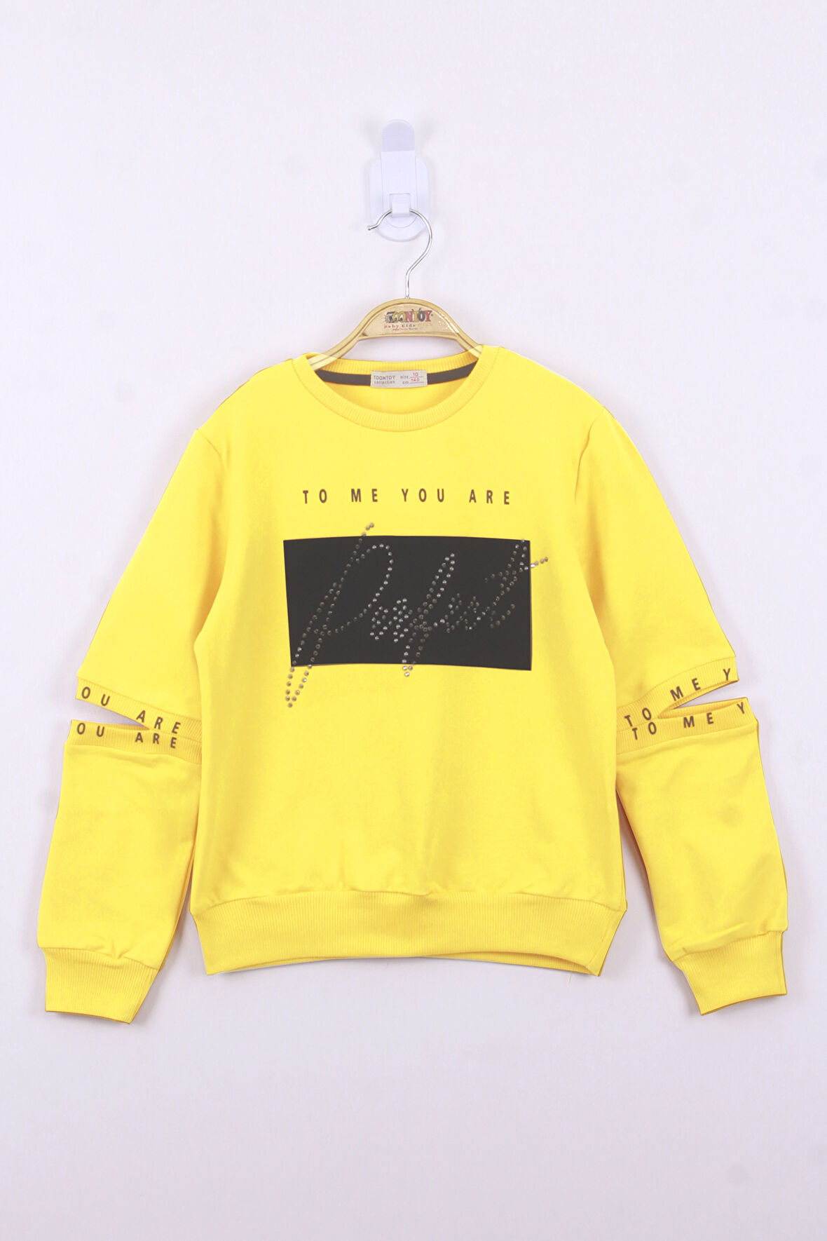 Toontoy Kız Çocuk Perfect Taş İşlemeli Sweatshirt 