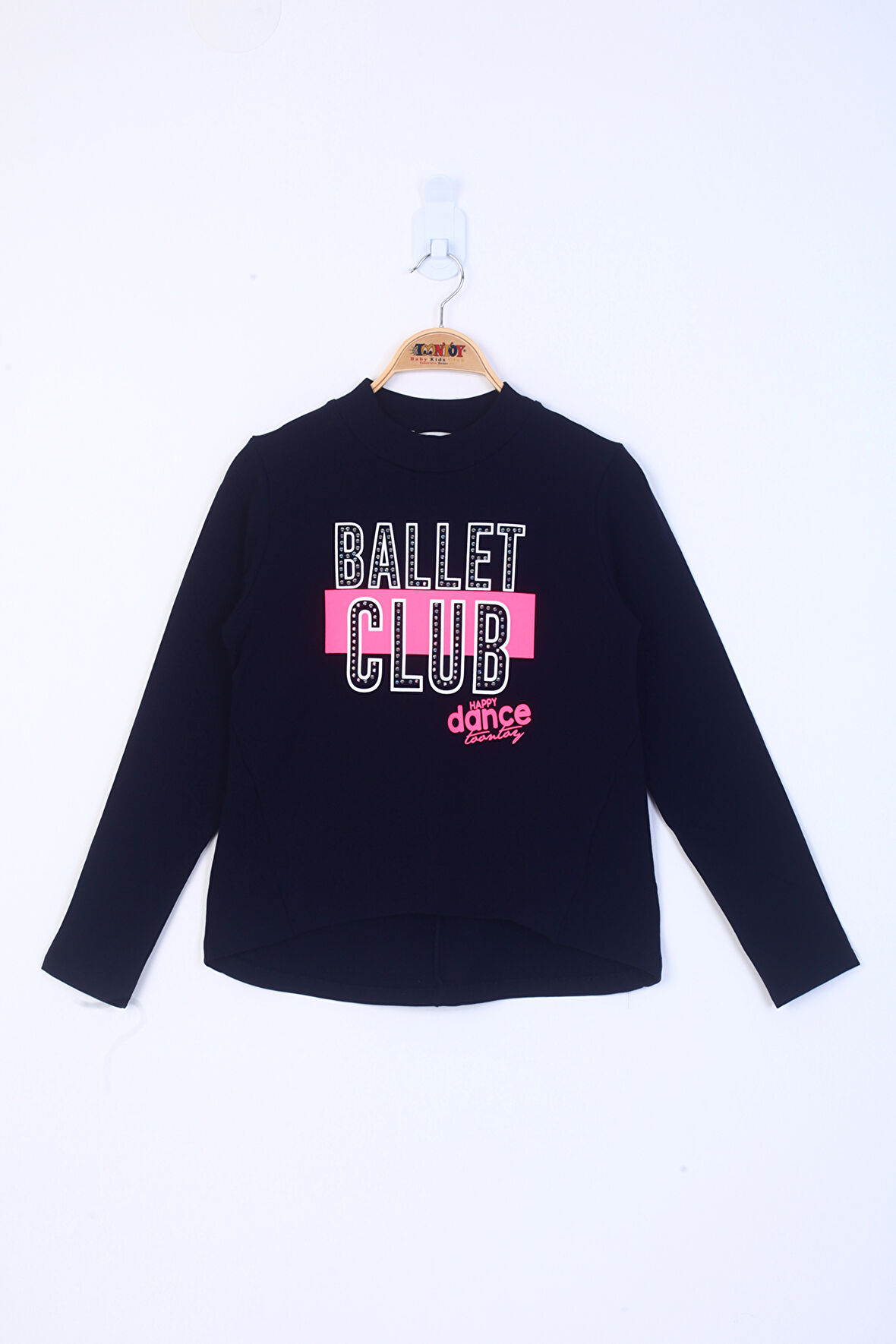 Toontoy Kız Çocuk Ballet Club Baskılı Sweatshirt 