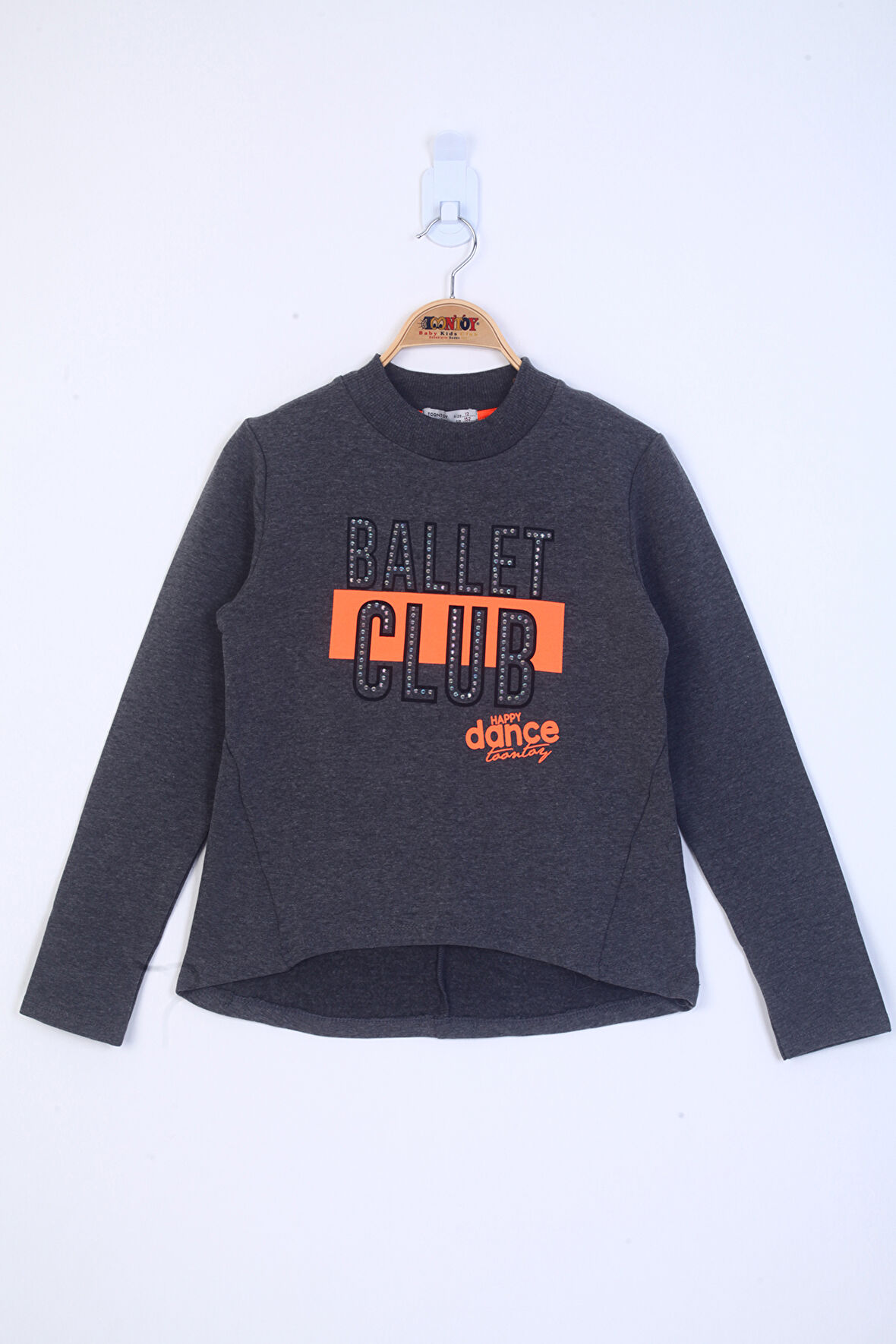 Toontoy Kız Çocuk Ballet Club Baskılı Sweatshirt 