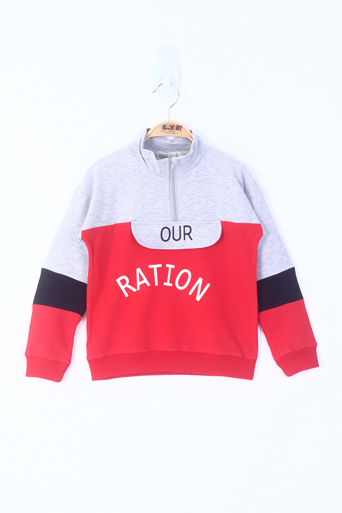 Toontoy Erkek Çocuk Ration Baskılı Sweatshirt