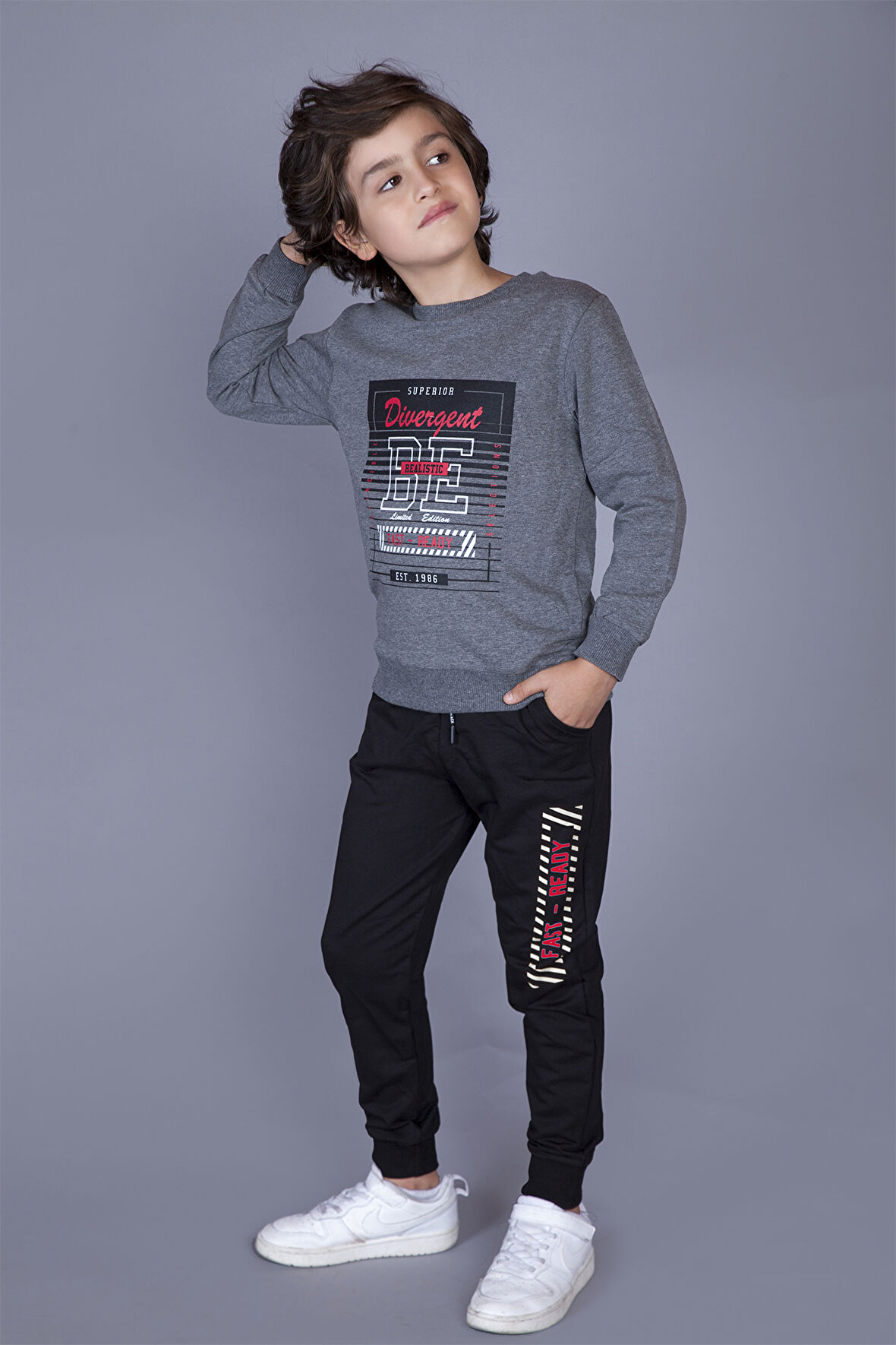 Toontoy Erkek Çocuk Realistic Baskılı Takım