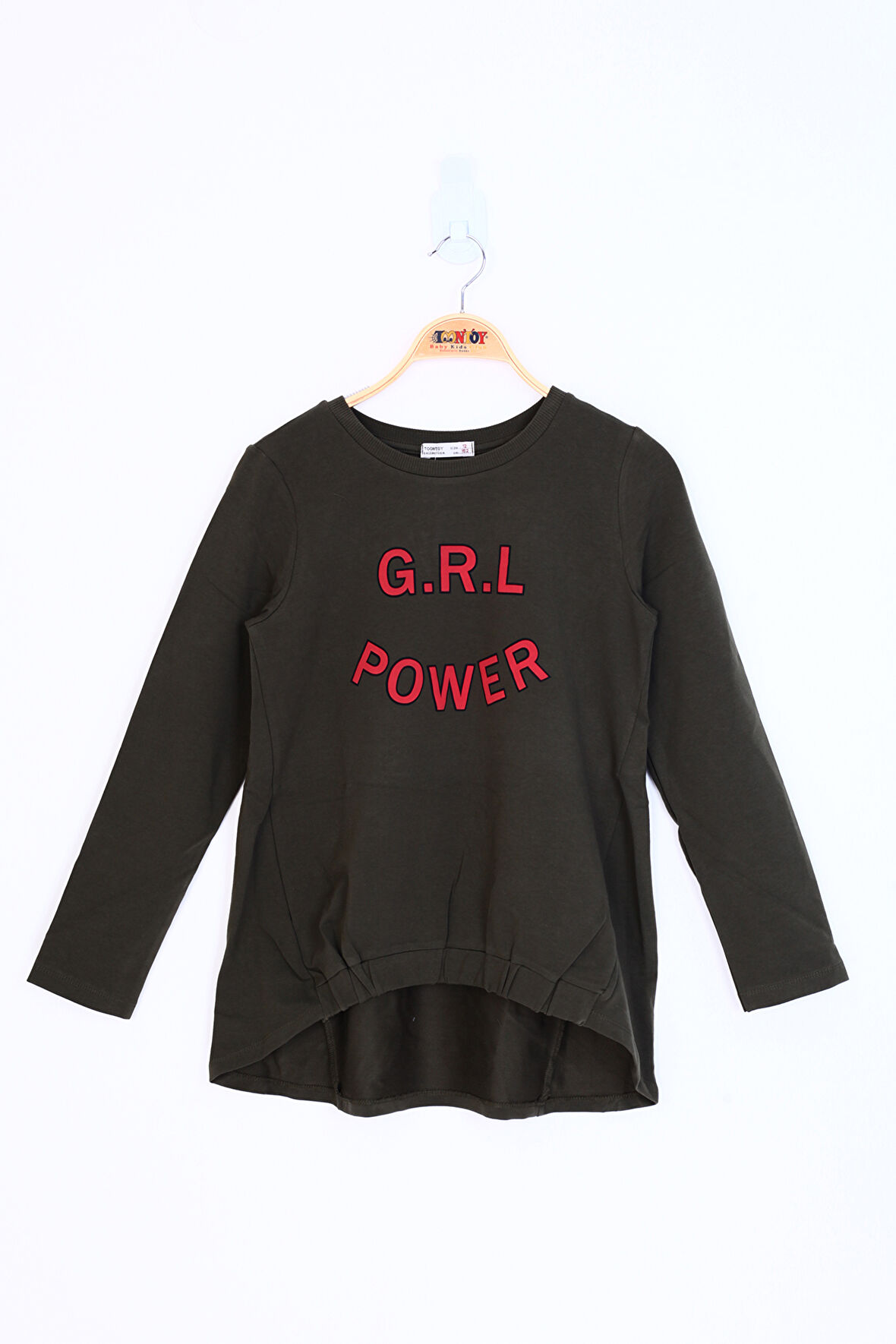 Toontoy Kız Çocuk Grl Power Baskılı Tişört