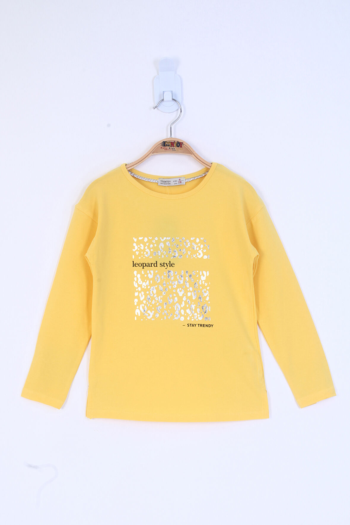 Toontoy Kız Çocuk Leopard Style Baskılı Tişört