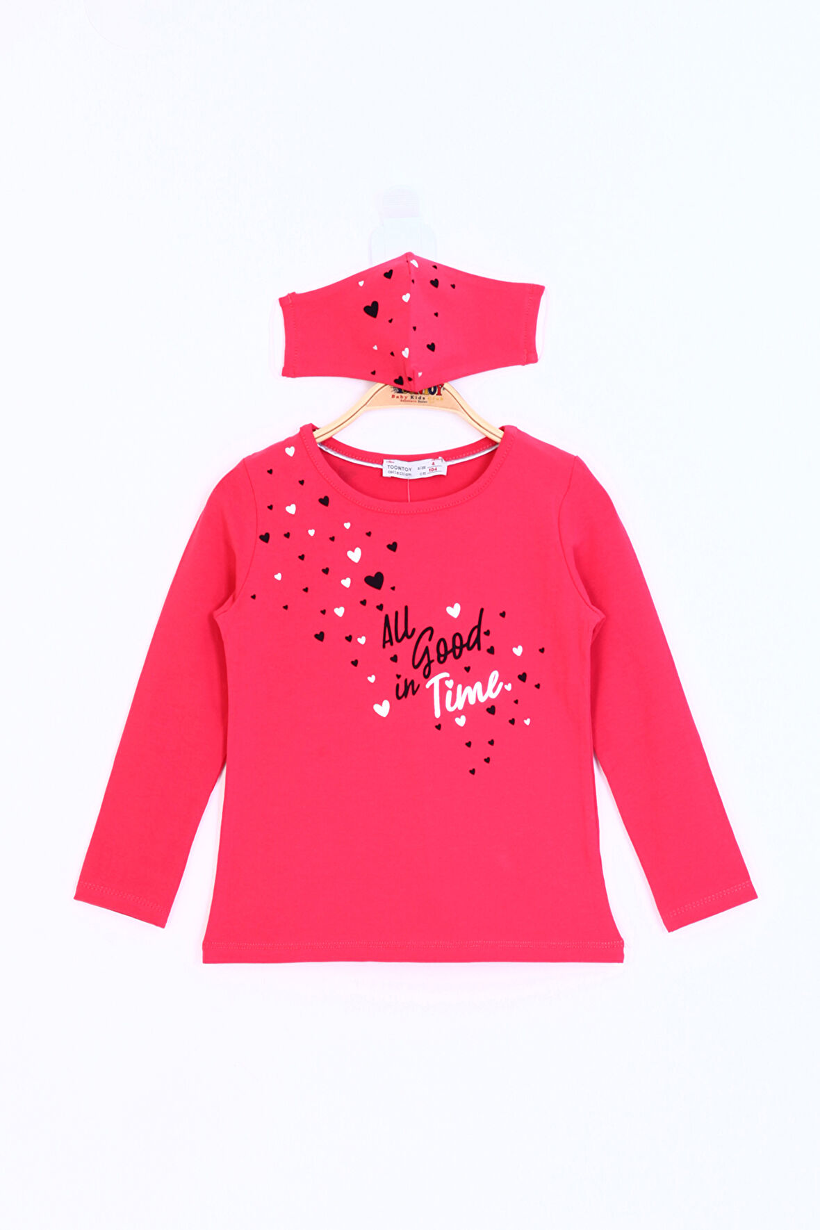 Toontoy Kız Çocuk All Good In Time Baskılı Tişört