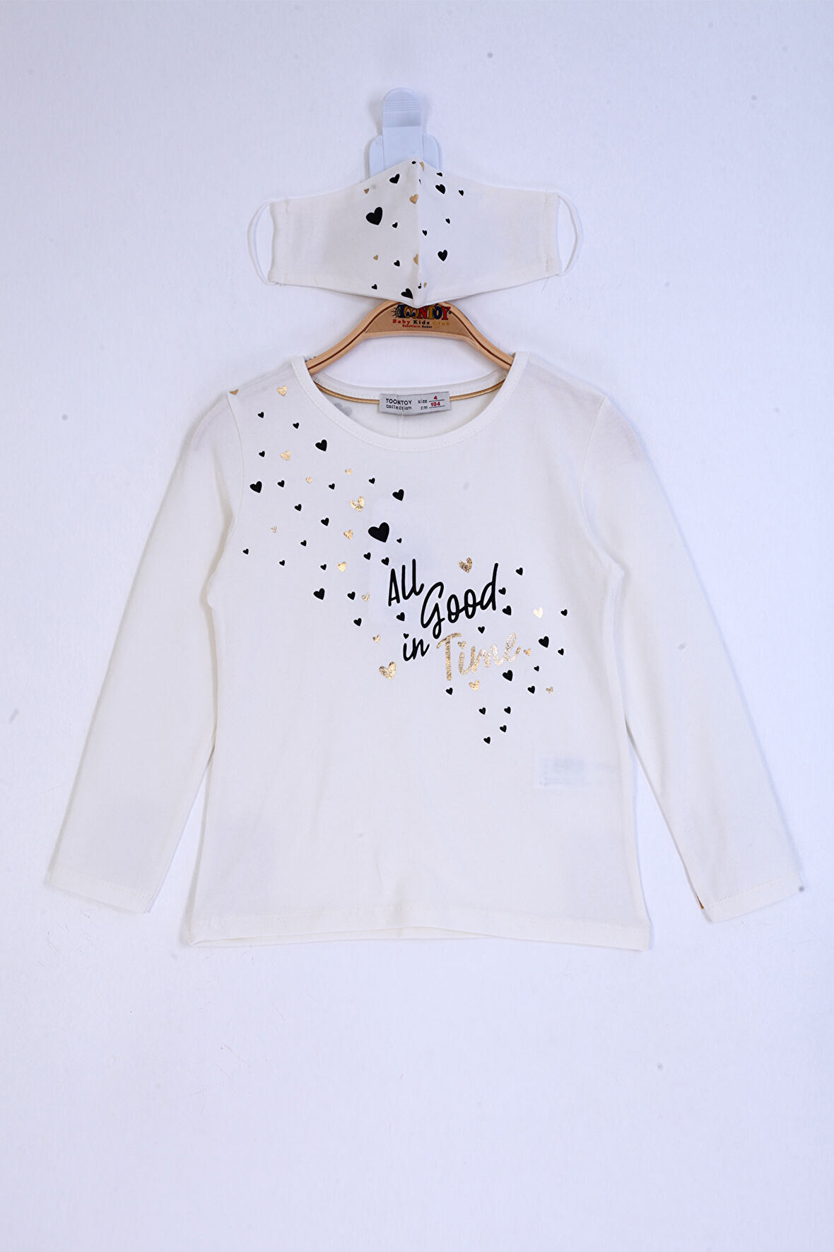 Toontoy Kız Çocuk All Good In Time Baskılı Tişört