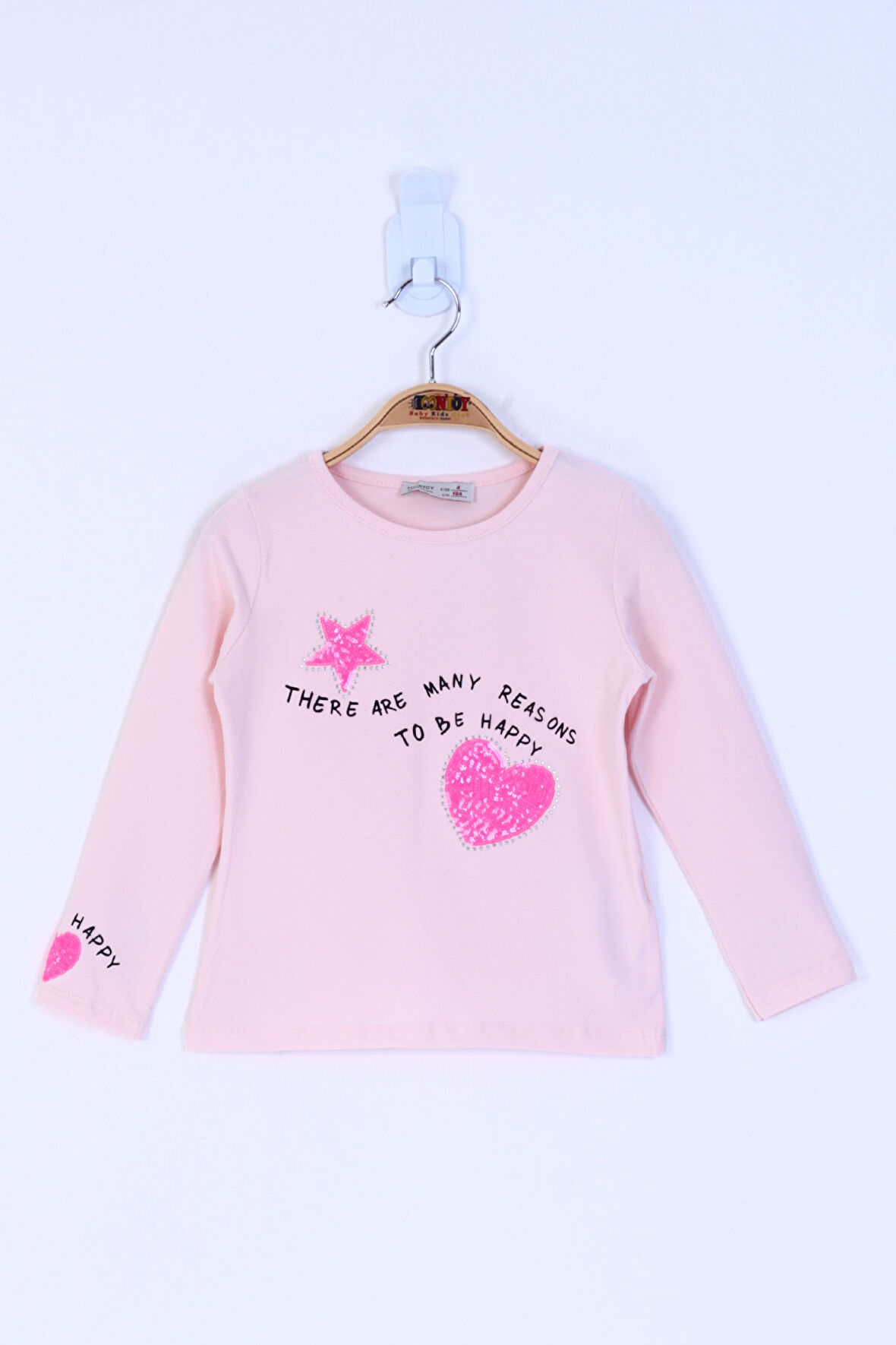 Toontoy Kız Çocuk Pul İşlemeli Sweatshirt 