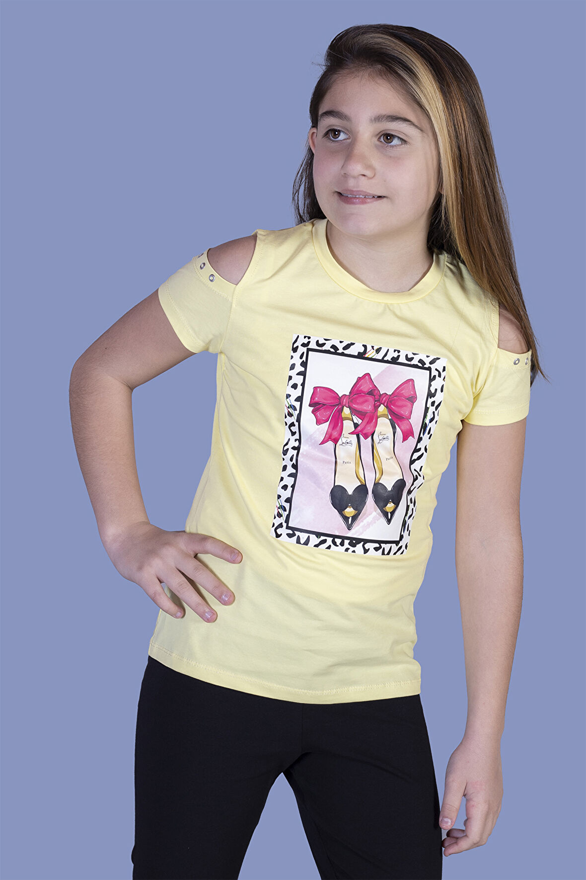 Toontoy Kız Çocuk Baskılı Tişört