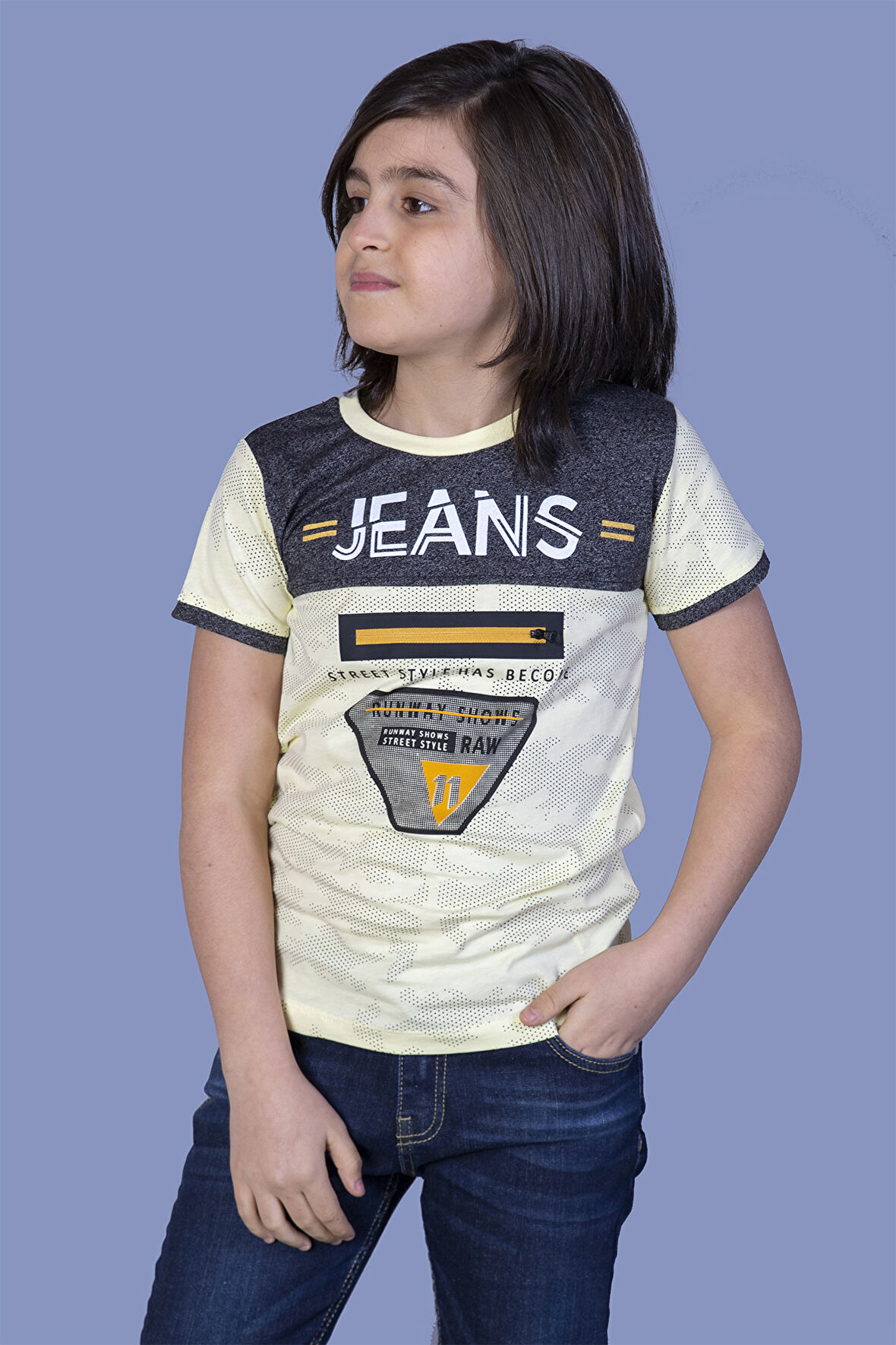 Toontoy Erkek Çocuk Jeans Baskı Tişört