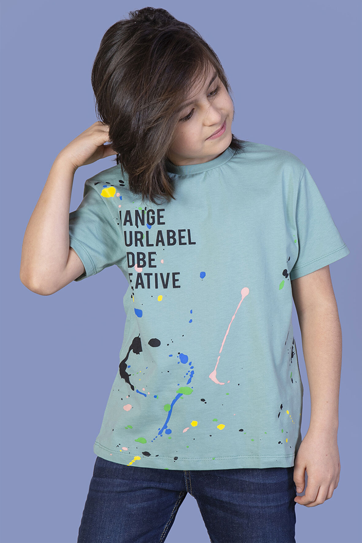 Toontoy Erkek Çocuk Püskürtme Baskılı Tişört