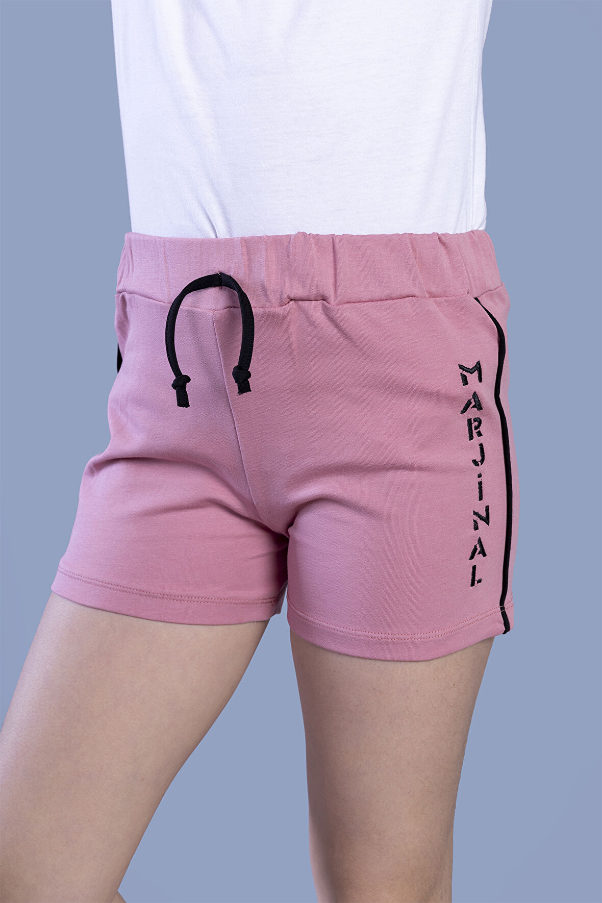 Toontoy Kız Çocuk Yazı Nakışlı Şort