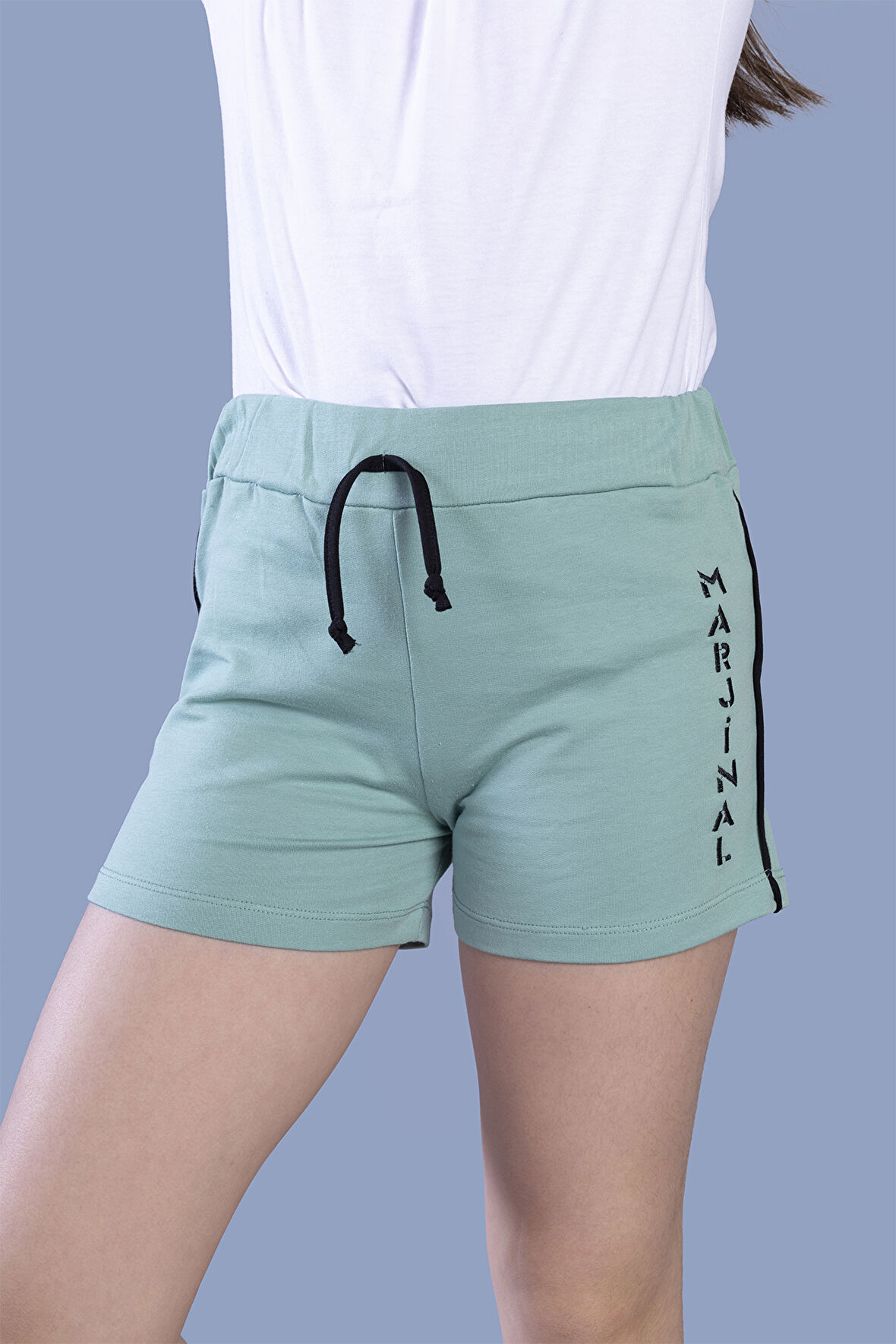 Toontoy Kız Çocuk Yazı Nakışlı Şort