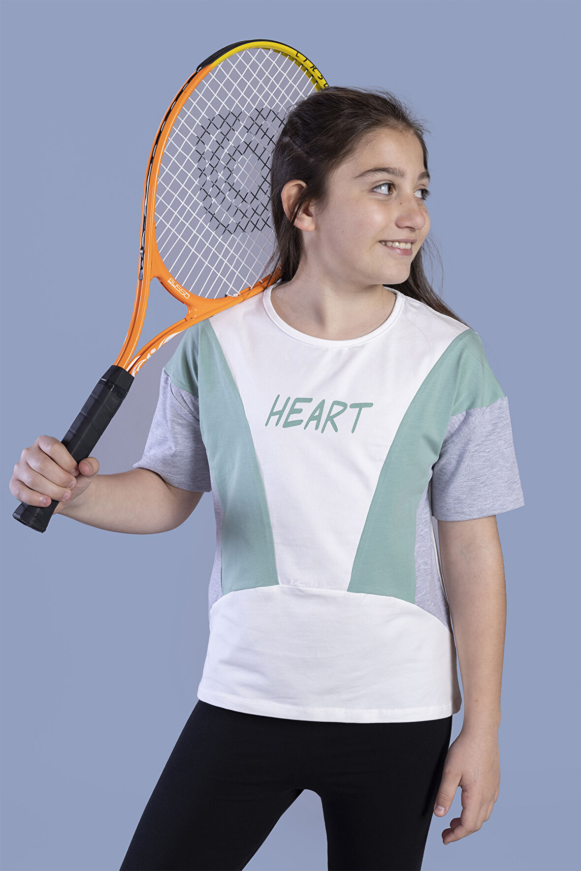 Toontoy Kız Çocuk Garni Detaylı Baskılı Tişört