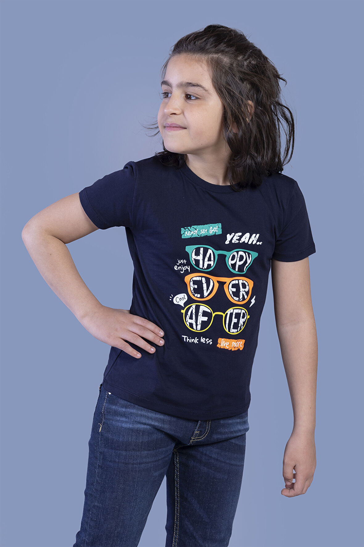 Toontoy Erkek Çocuk Gözlük Baskılı Tişört