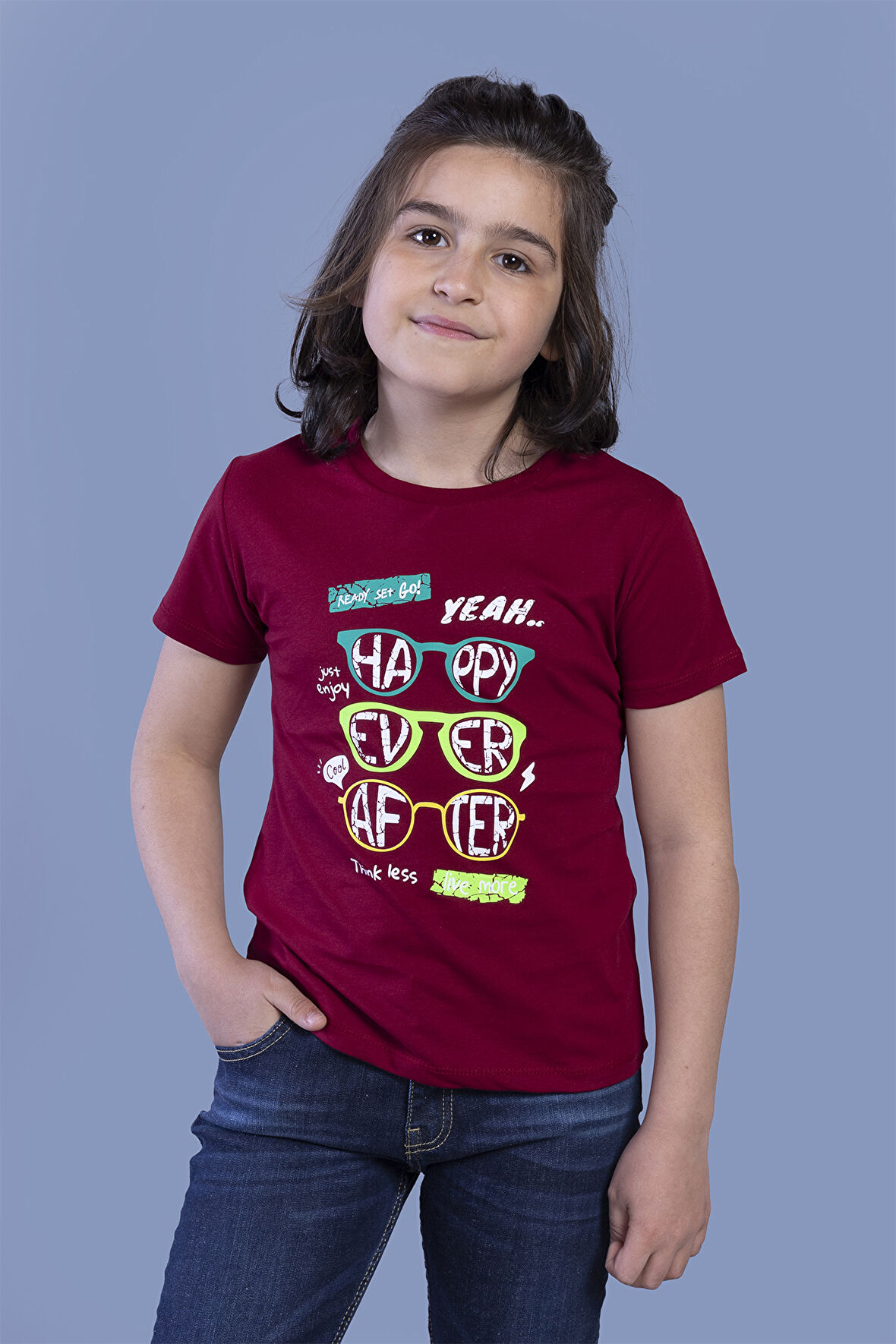 Toontoy Erkek Çocuk Gözlük Baskılı Tişört