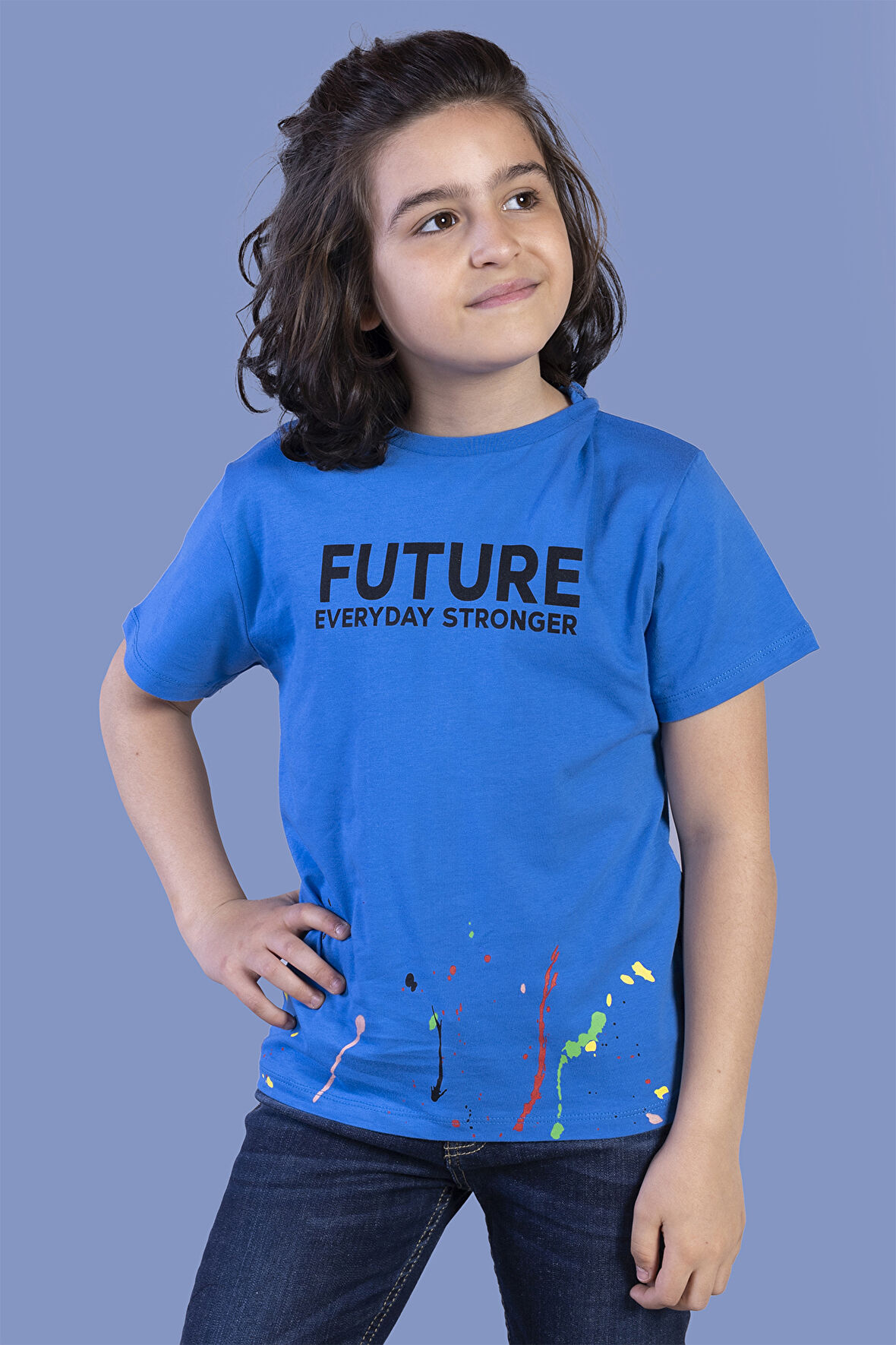 Toontoy Erkek Çocuk Püskürtme Baskılı Tişört