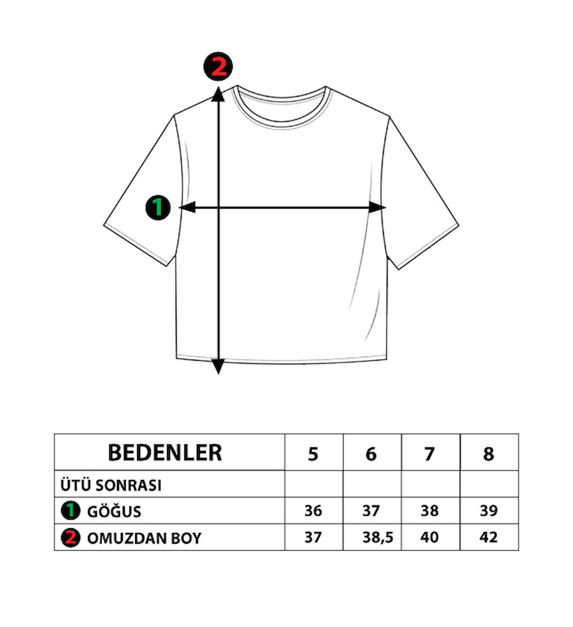 Toontoy Kız Çocuk Dijital Baskılı Tişört