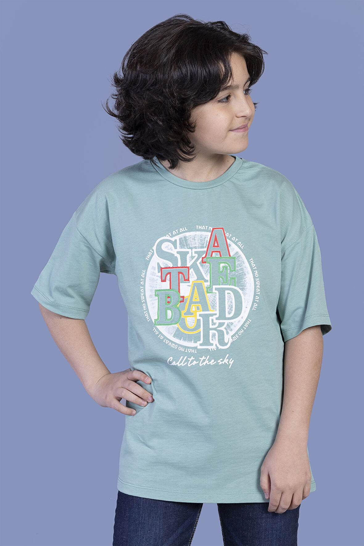 Toontoy Erkek Çocuk Renkli Baskılı Tişört