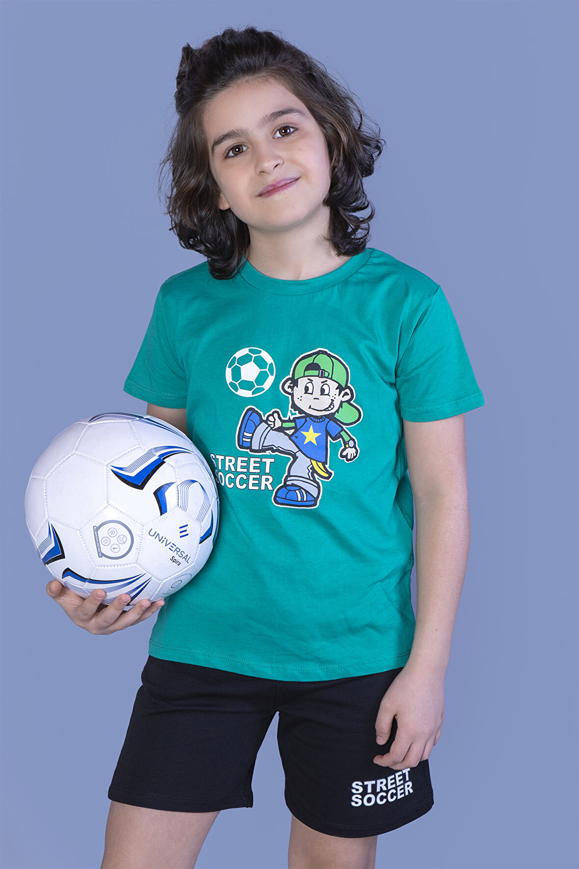 Toontoy Erkek Çocuk Baskılı Şortlu Takım