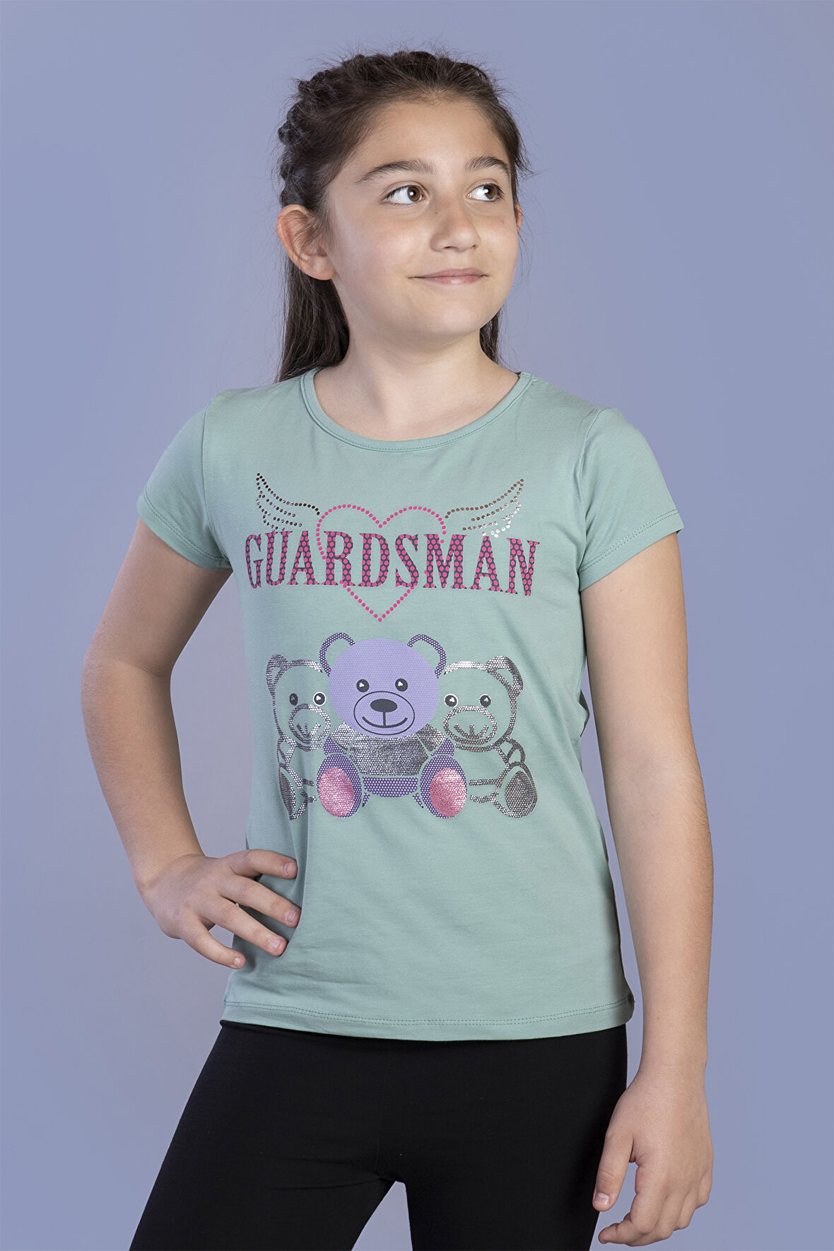 Toontoy Kız Çocuk Baskılı Tişört