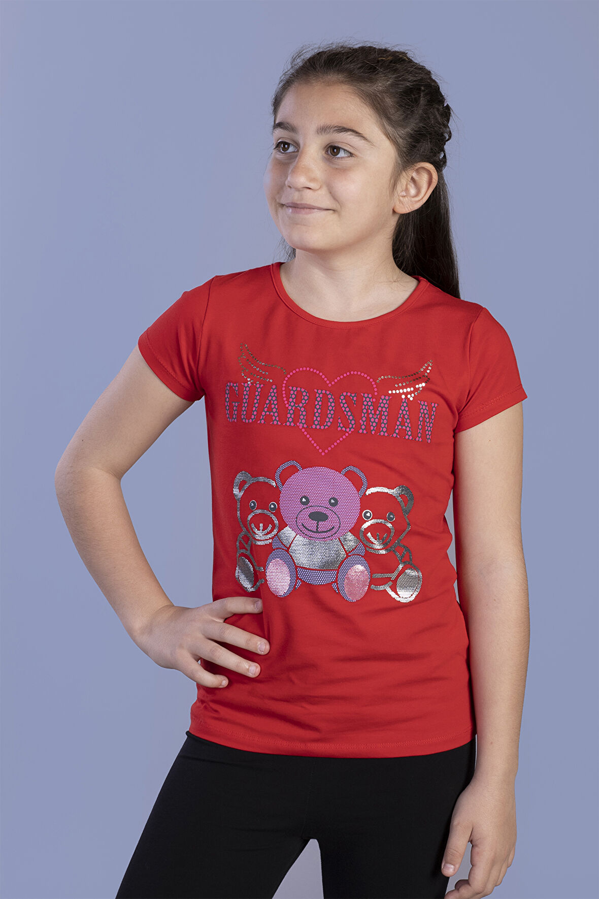 Toontoy Kız Çocuk Baskılı Tişört