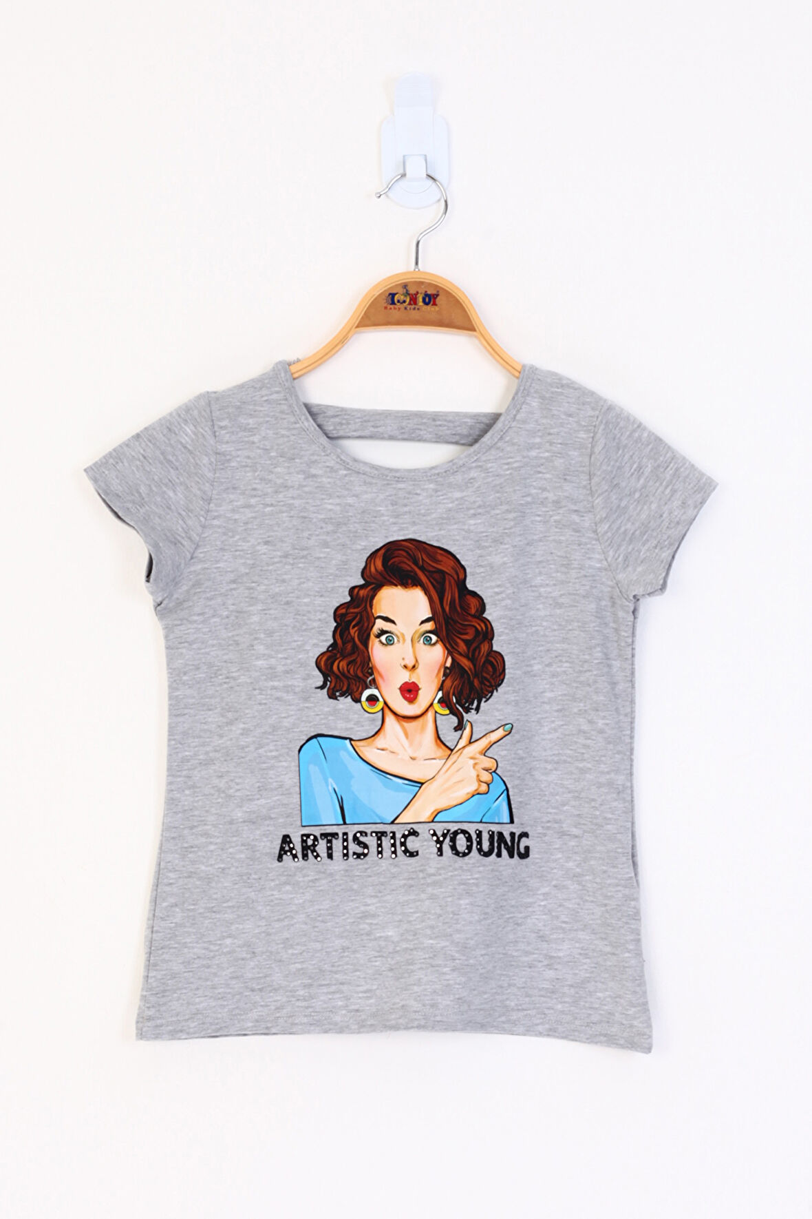 Toontoy Kız Çocuk Baskılı Tişört