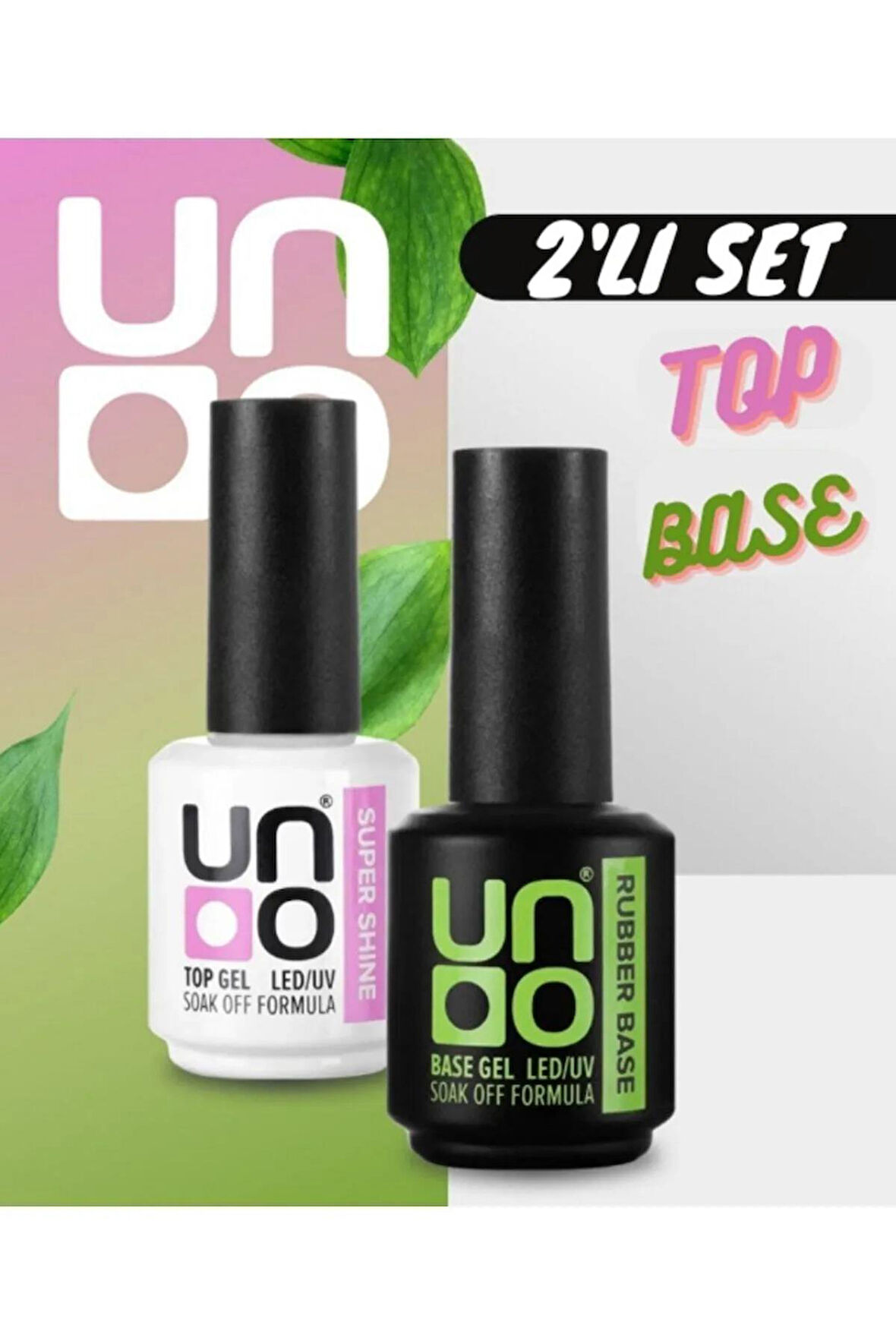 Fontenay Uno Top Coat Super Shine 15ml - Uno Rubber Base Coat 15m