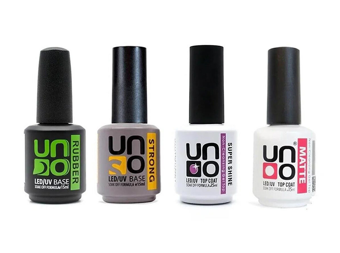 Fontenay Uno Ruber and Strong Base Coat , Super Shine and Matte Top Coat 15Ml