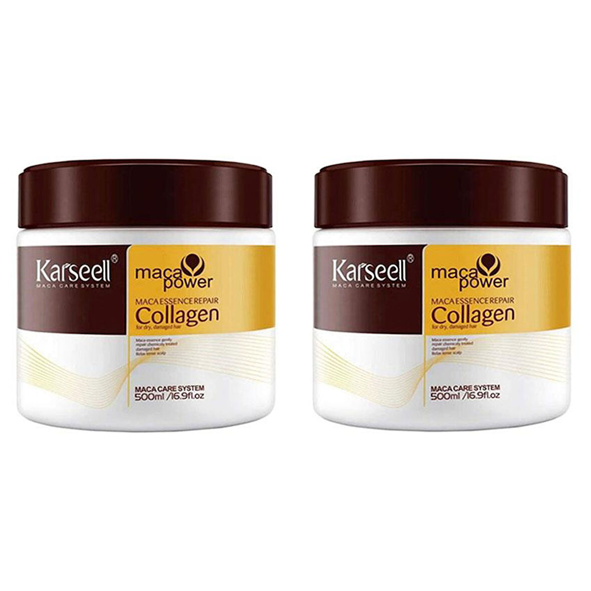 Fontenay Karsell Collagen Saç Maskesi & Buğday Proteinli 500 ml 2'Li Set