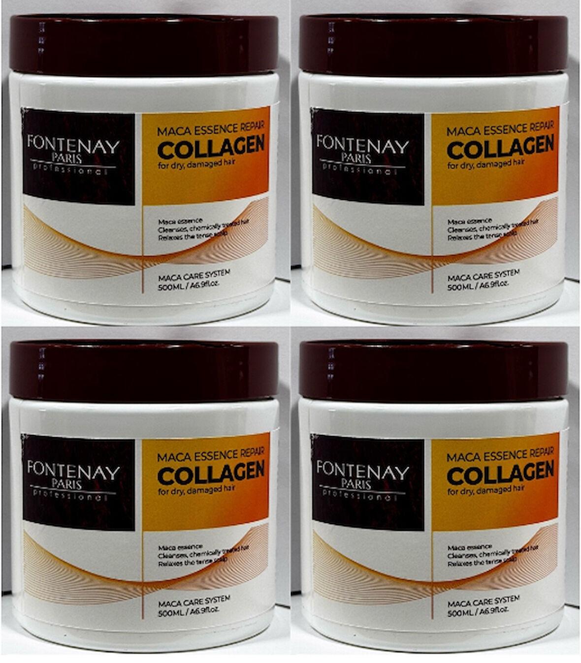 Fontenay Collagen Saç Maskesi & Buğday Proteinli 500 ml 4'Lü Set