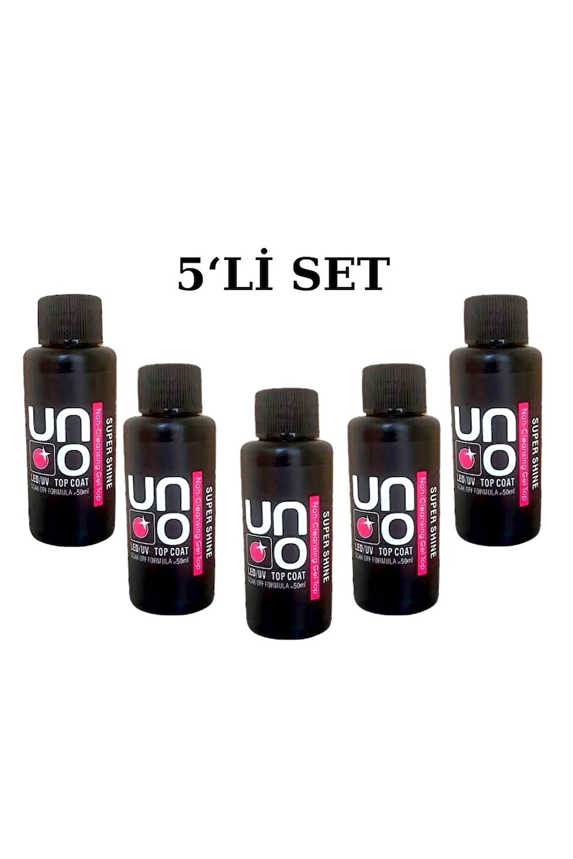 Fontenay Profesyonel Uno Super Shine Top Coat 50ML 5'Li Set