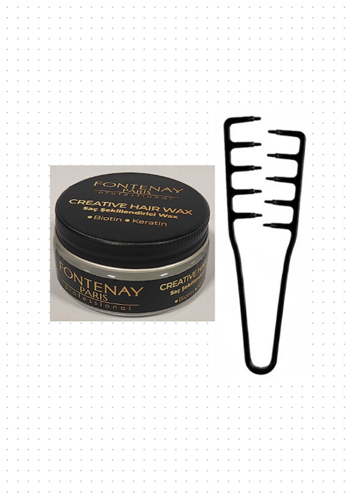 Fontenay Profesyonel Creative Biotin&Keratinli Saç Wax + Mucizevi Tarak 2'li Set