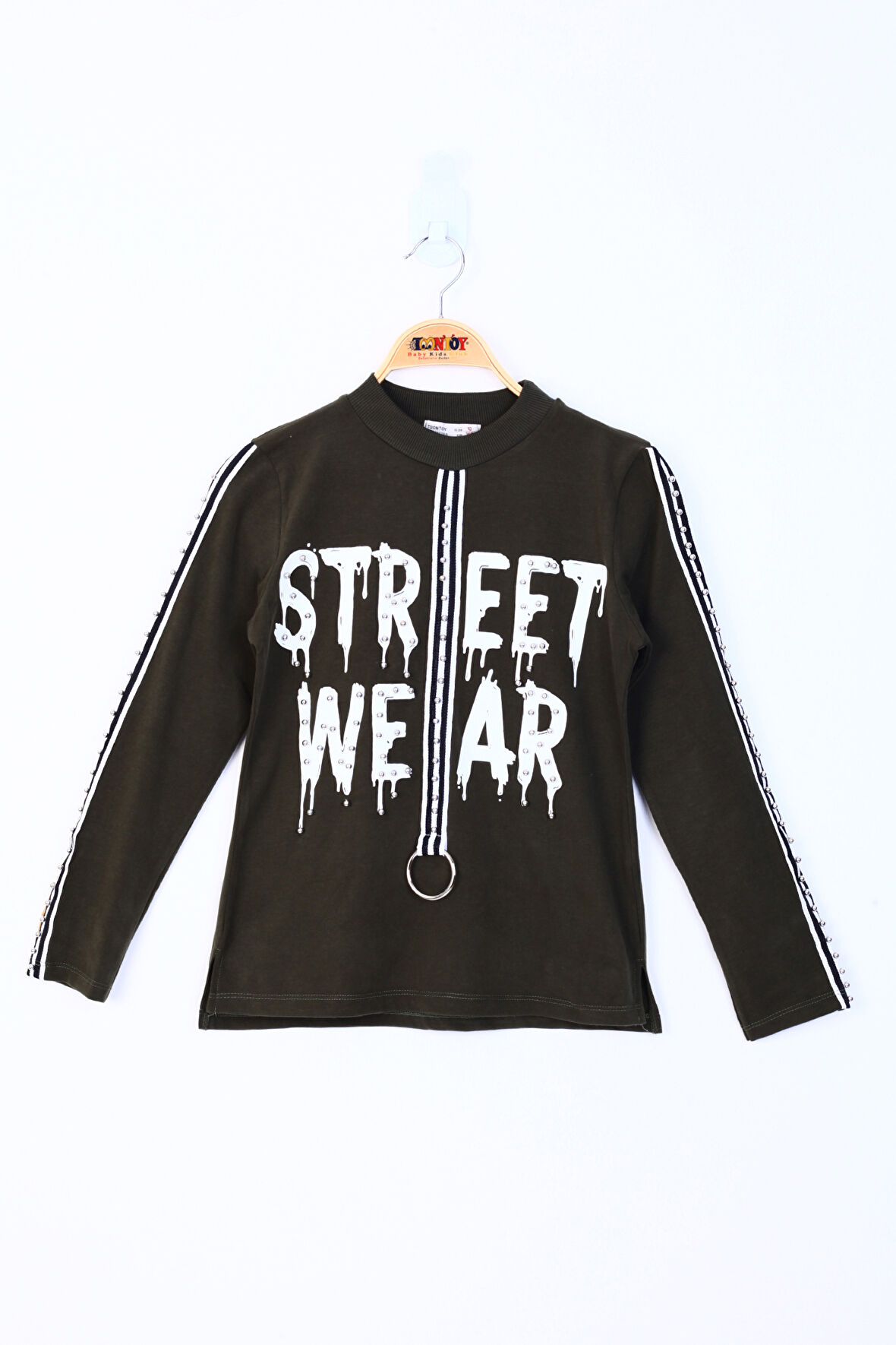 Toontoy Kız Çocuk Sweatshirt Street Wear Baskılı