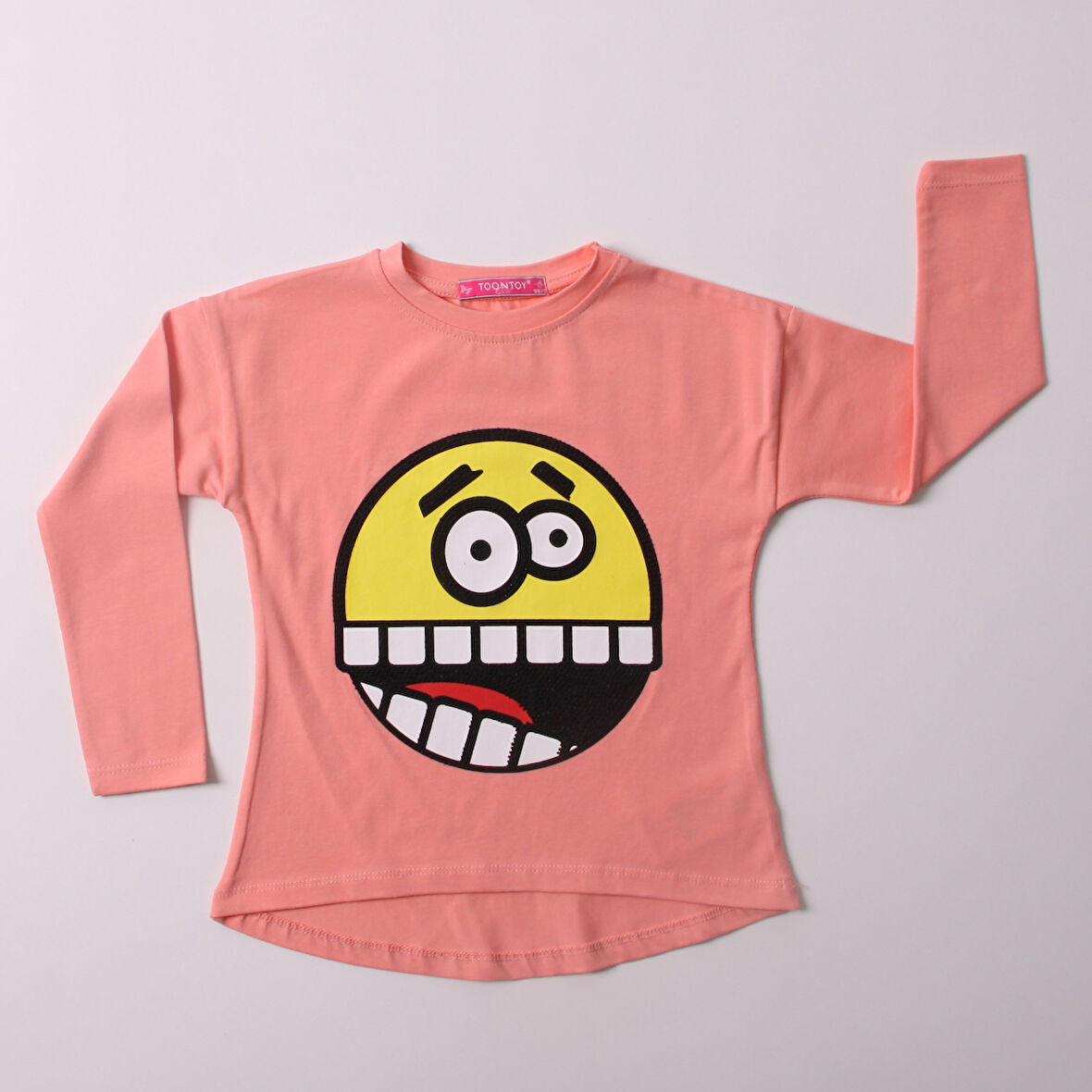 Toontoy Kız Çocuk Sweatshirt Smile Baskılı