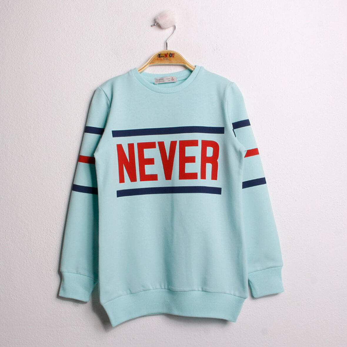Toontoy Kız Çocuk Sweatshirt Never Baskı