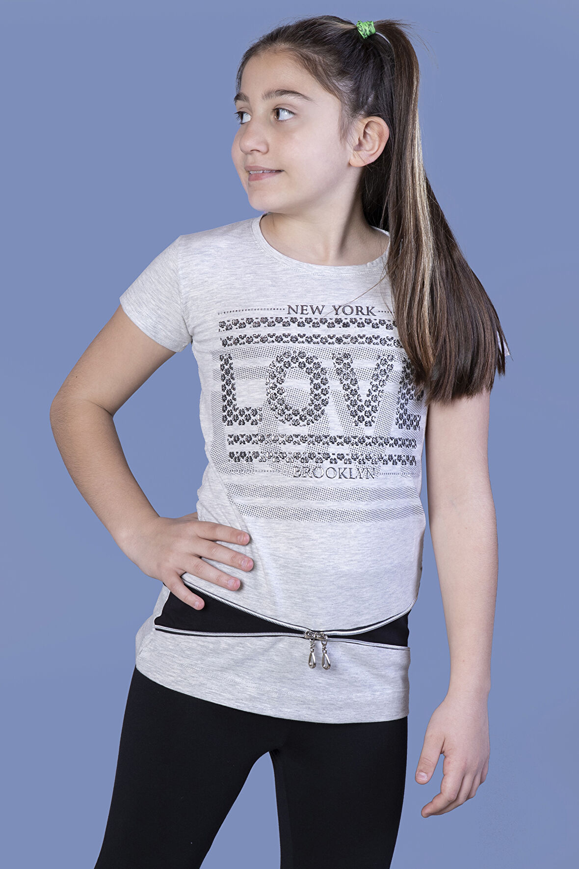 Toontoy  Kız Çocuk T-Shirt Love Varak Baskı