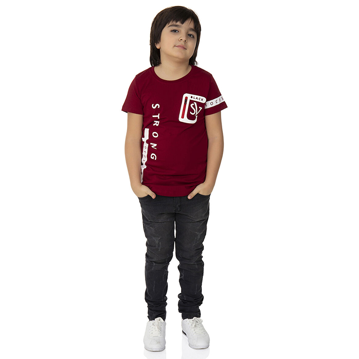 Toontoy Erkek Çocuk T-Shirt Strong Baskılı