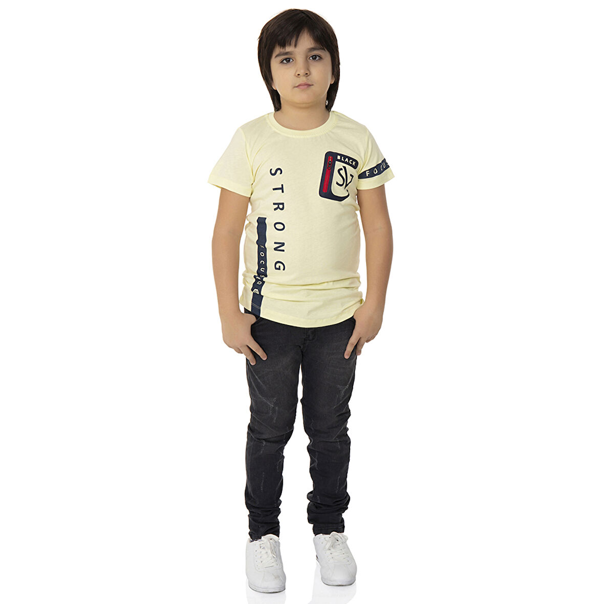 Toontoy Erkek Çocuk T-Shirt Strong Baskılı