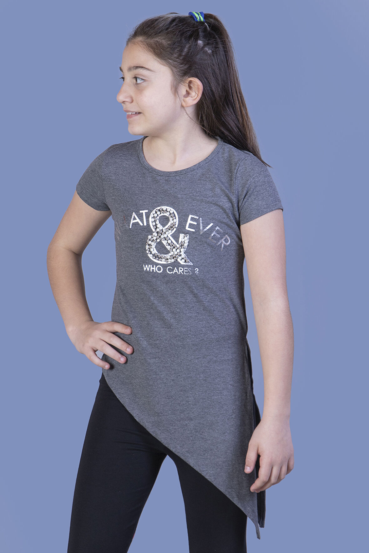 Toontoy Kız Çocuk T-Shirt What Baskı 