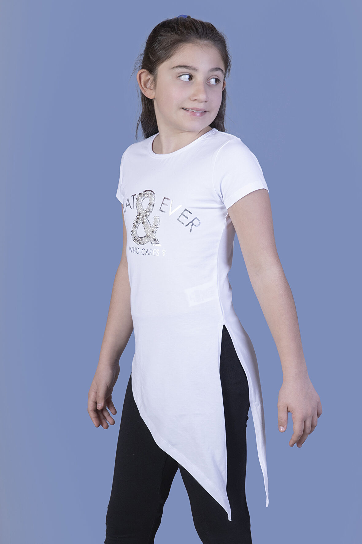 Toontoy Kız Çocuk T-Shirt What Baskı 