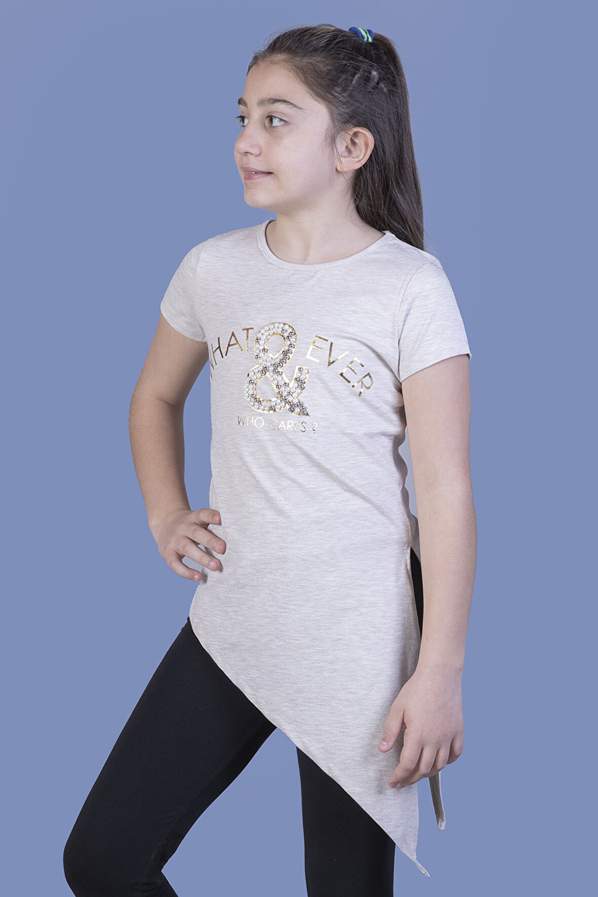 Toontoy Kız Çocuk T-Shirt What Baskı 