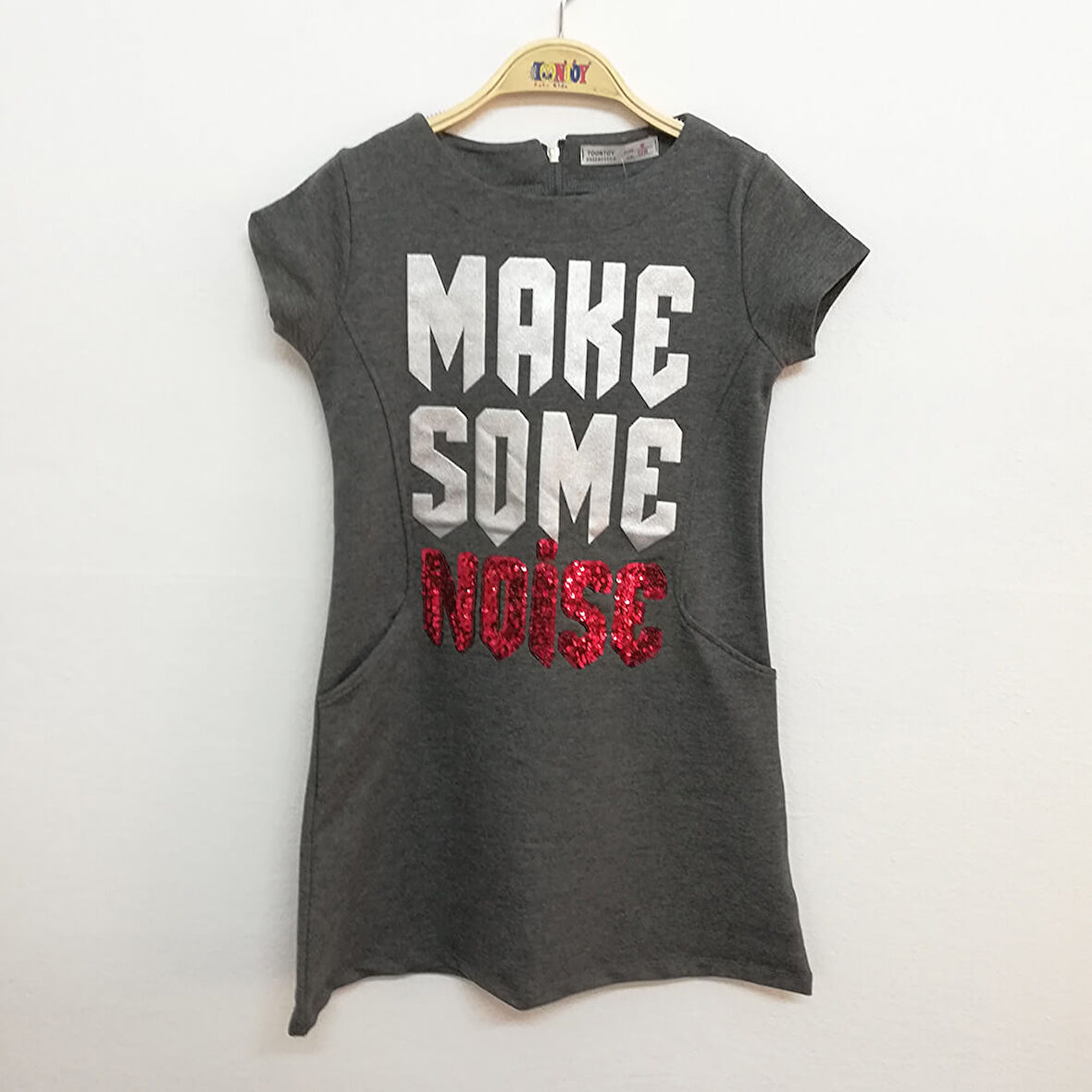 Kız Çocuk Varak Pullu Elbise