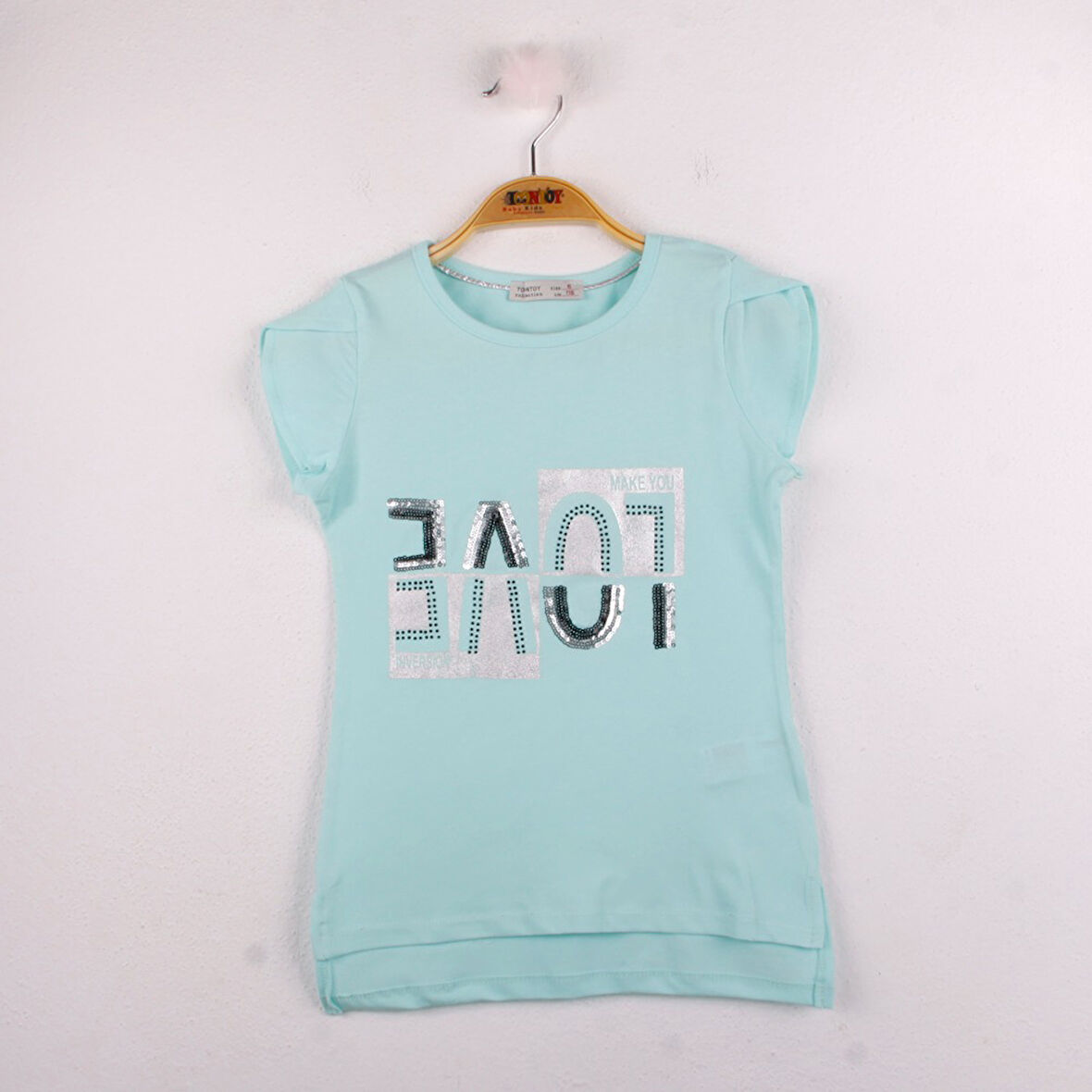 Kız Çocuk Love Baskılı Tişört