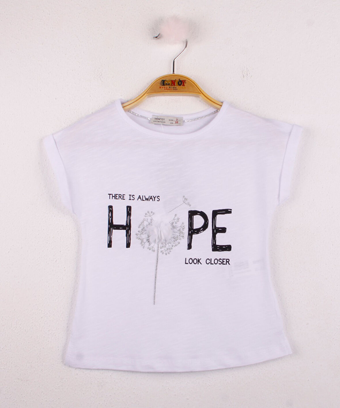 Toontoy Kız Çocuk Hope Baskılı Tişört