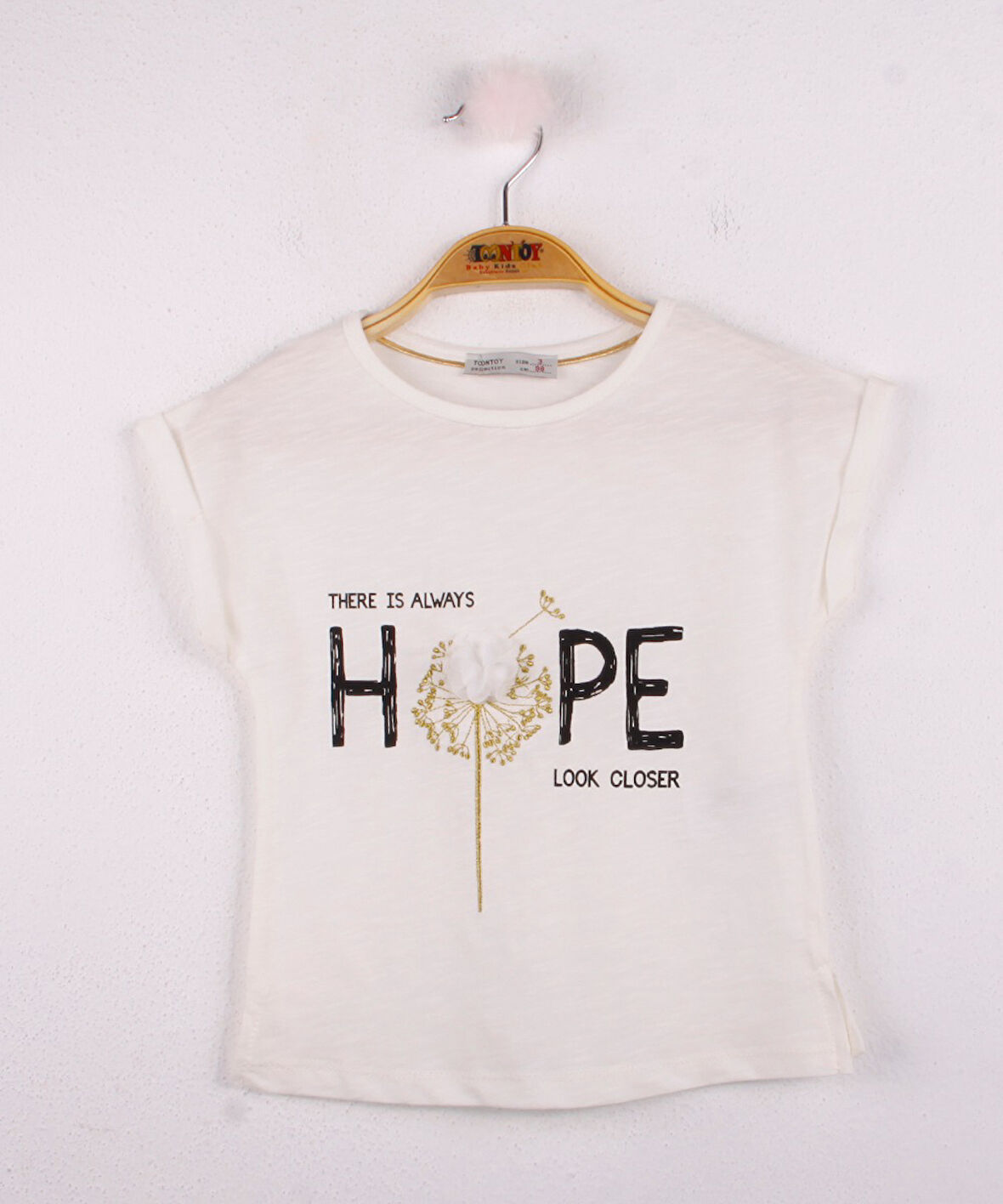 Toontoy Kız Çocuk Hope Baskılı Tişört
