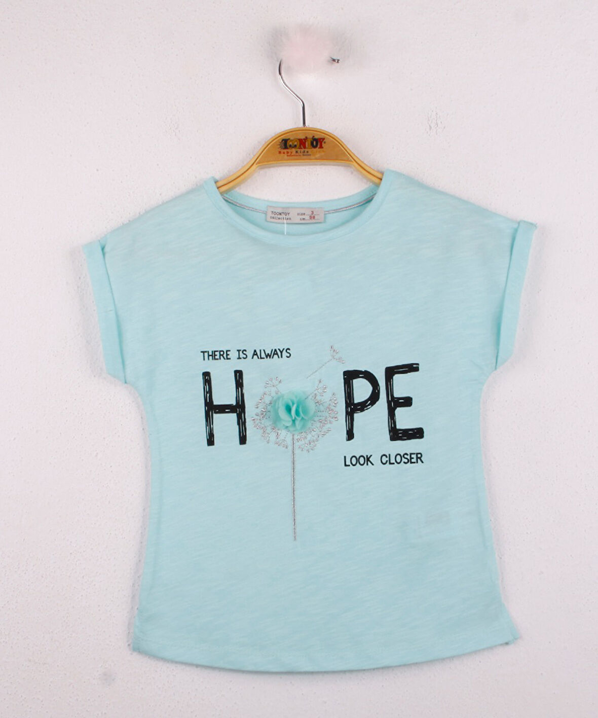 Toontoy Kız Çocuk Hope Baskılı Tişört